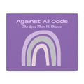 Against All Odds Purple Rainbow Canvas Wall Art — "The Less Than 1% Chance"