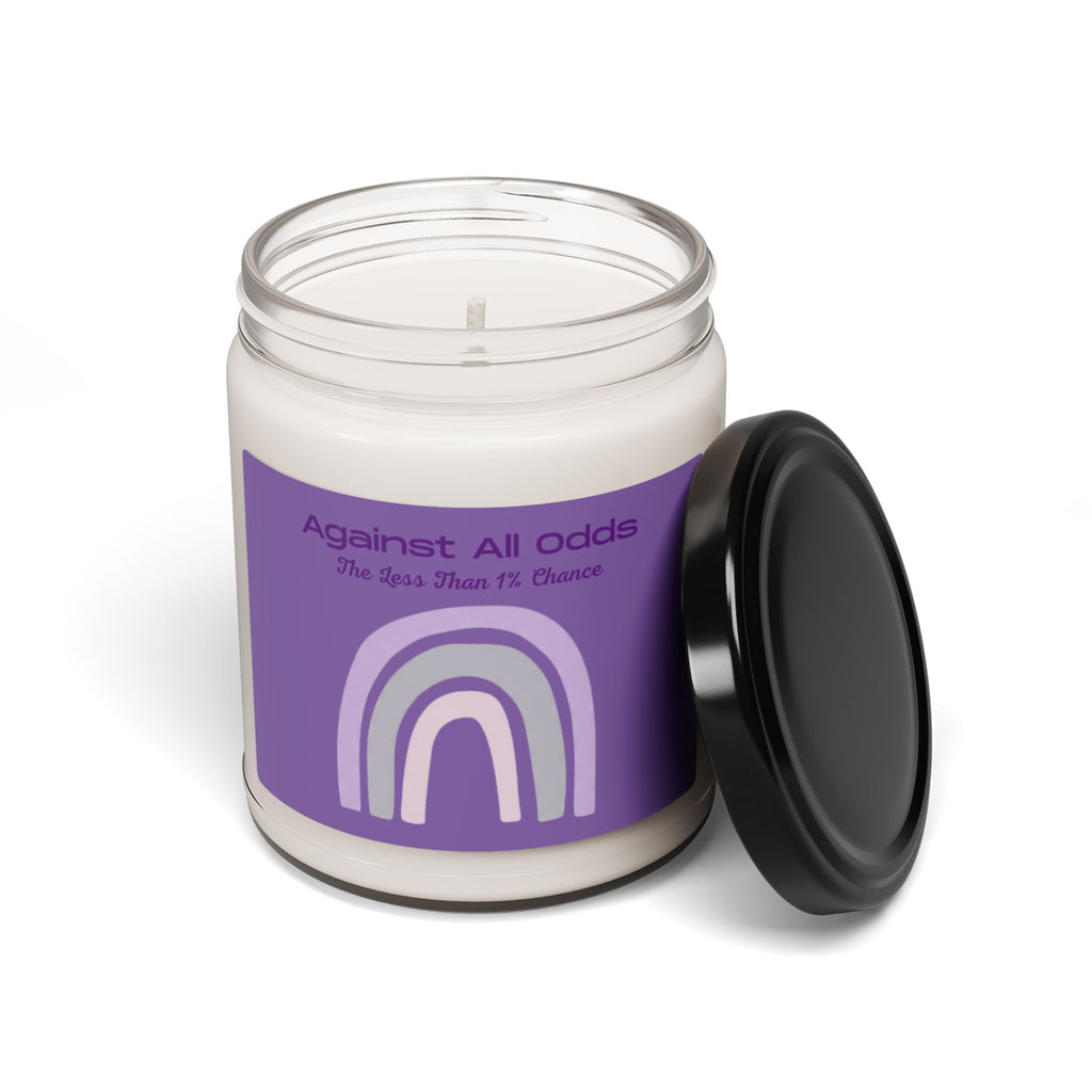 Against All Odds Purple Rainbow Soy Candle — 9oz Scented Jar (The Less Than 1% Chance)