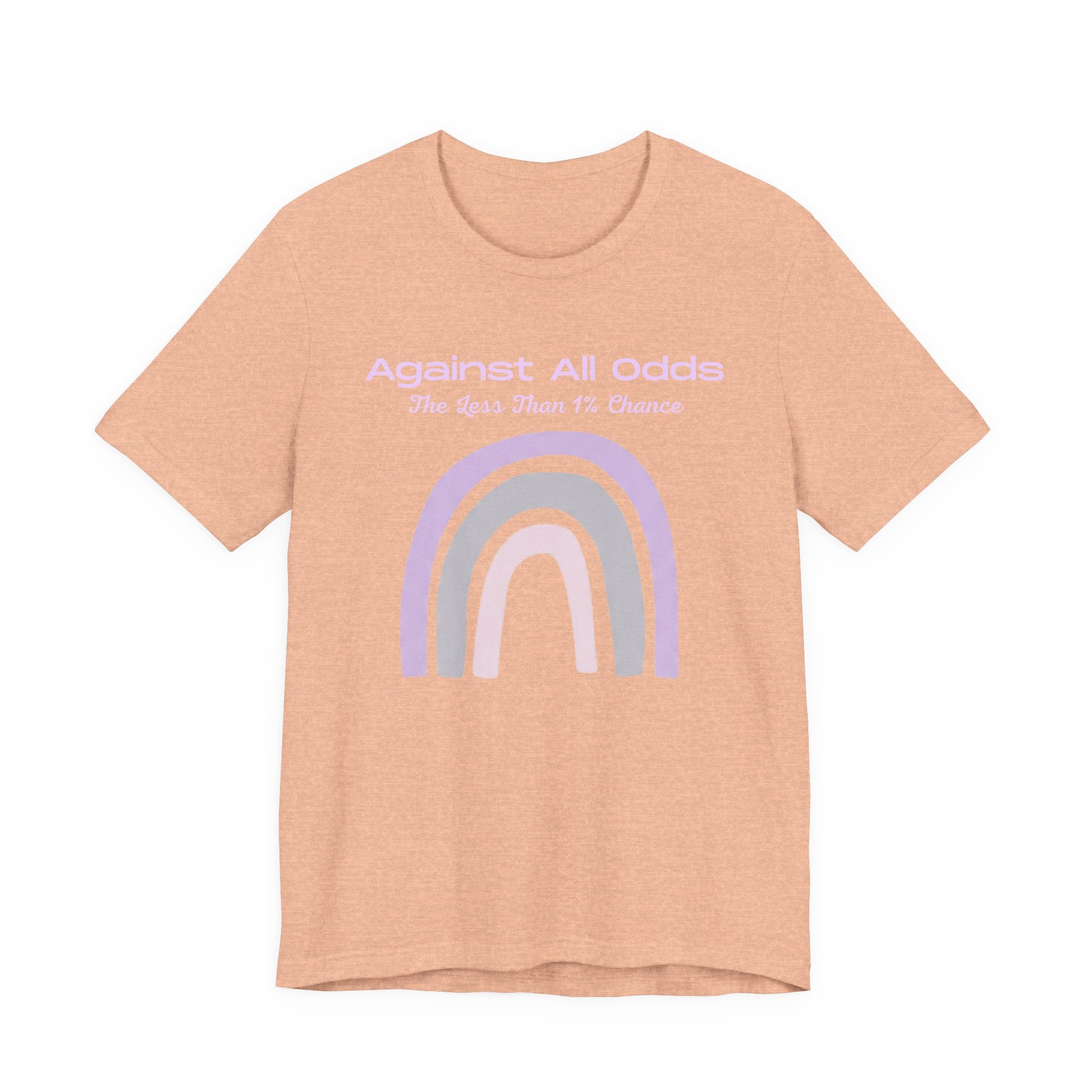Against All Odds Rainbow Tee — Pastel Inspirational Graphic T-Shirt