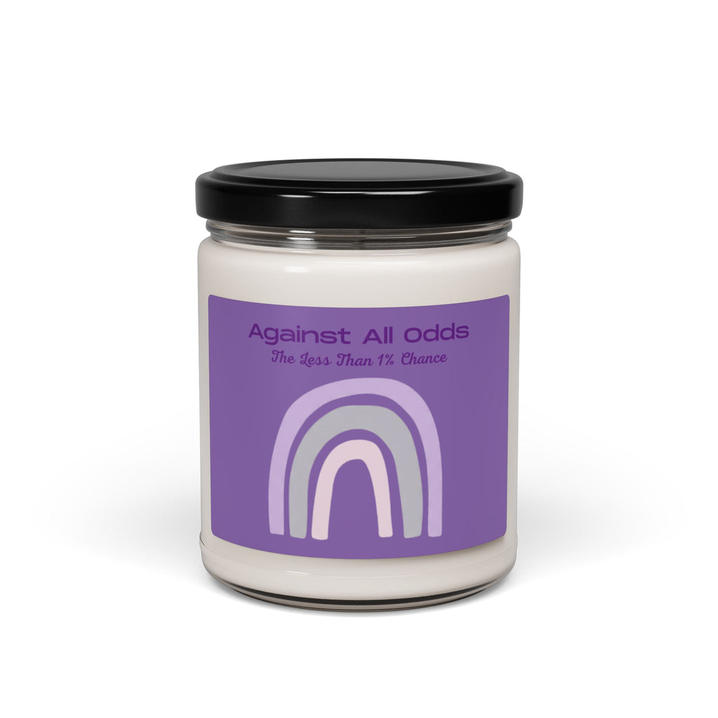 Against All Odds Purple Rainbow Soy Candle — 9oz Scented Jar (The Less Than 1% Chance)