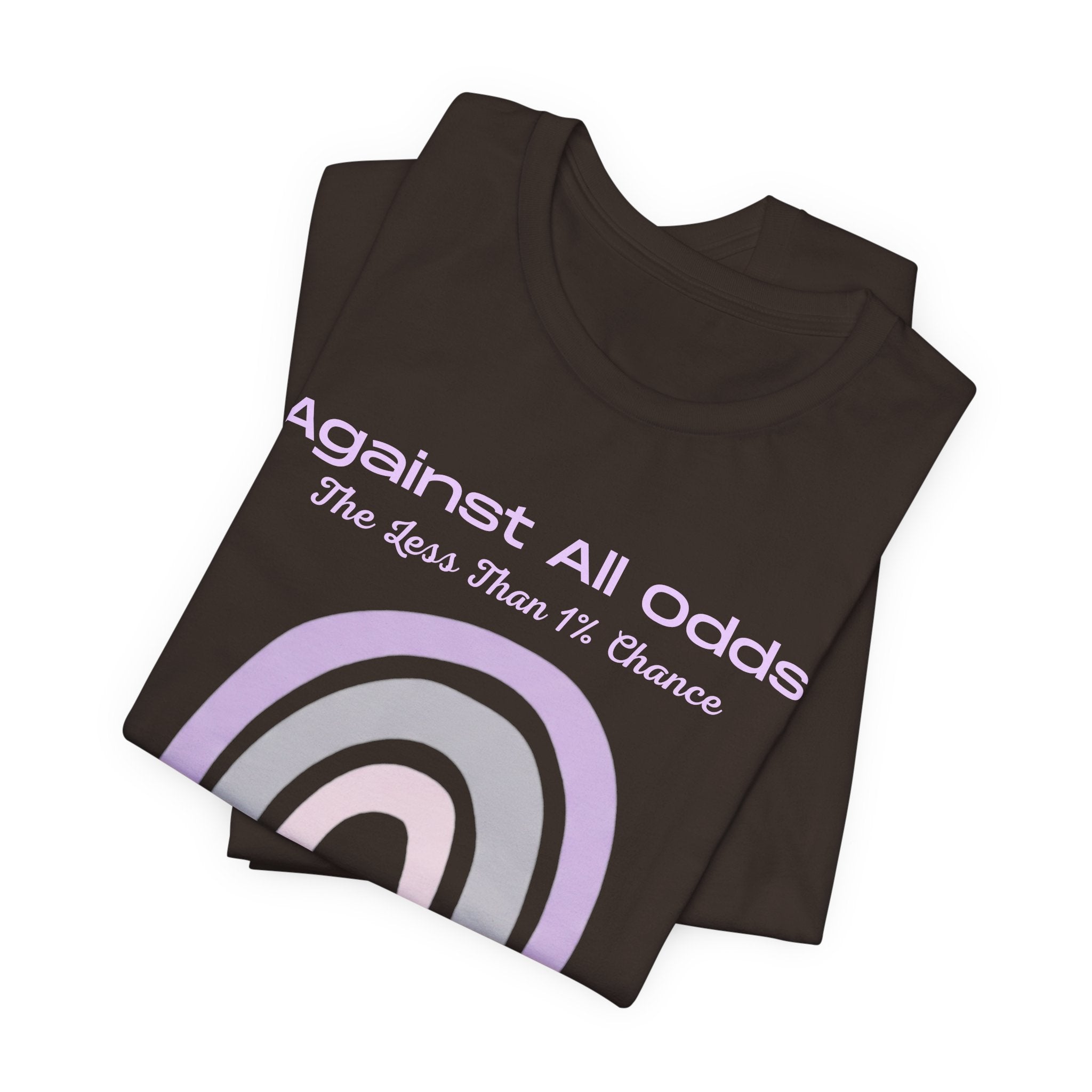 Against All Odds Rainbow Tee — Pastel Inspirational Graphic T-Shirt