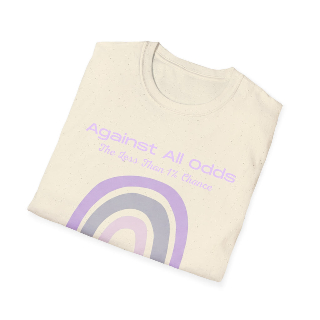 Against All Odds Rainbow T-Shirt — Pastel Inspirational Tee