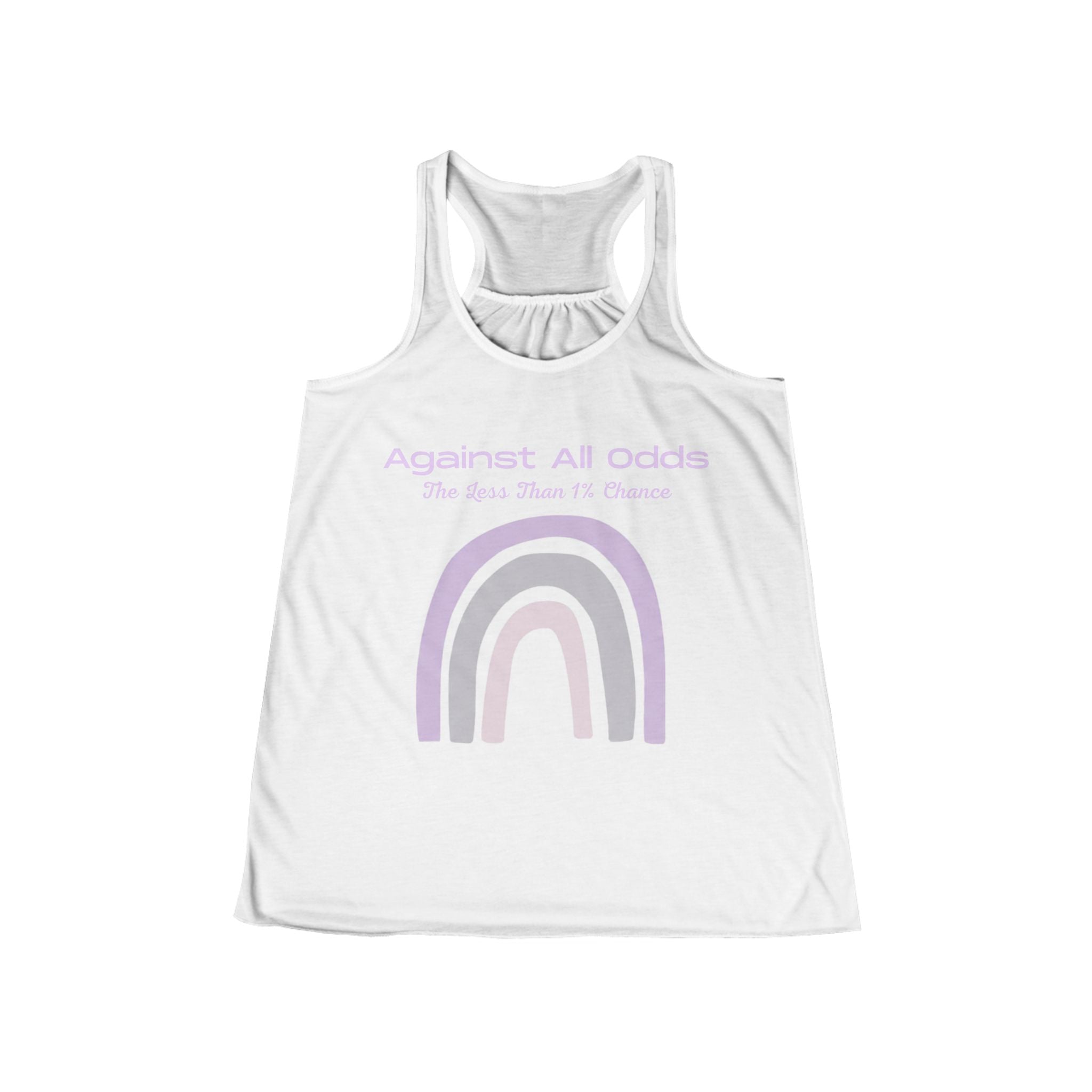 Women's Flowy Racerback Tank — Against All Odds Design