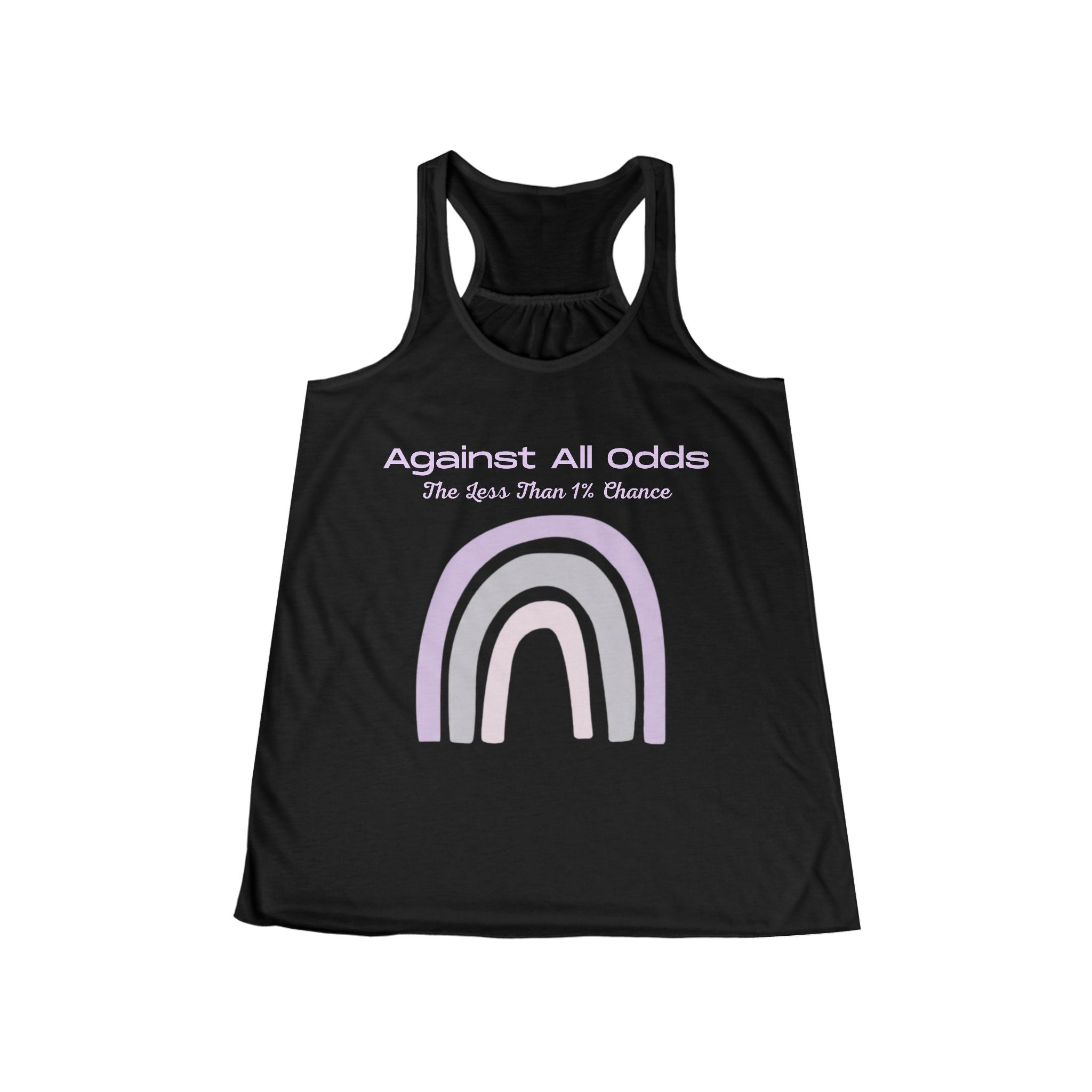Women's Flowy Racerback Tank — Against All Odds Design