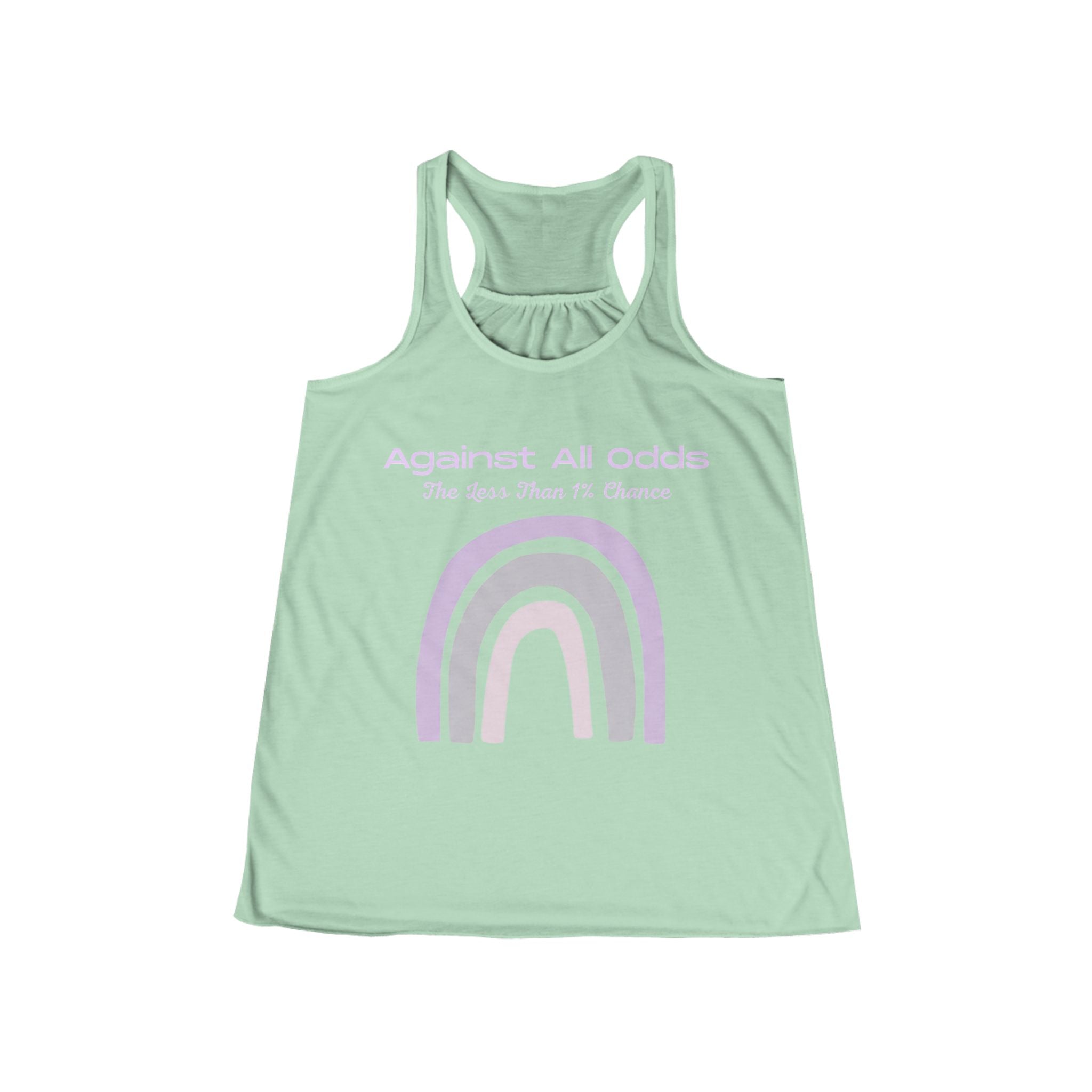 Women's Flowy Racerback Tank — Against All Odds Design