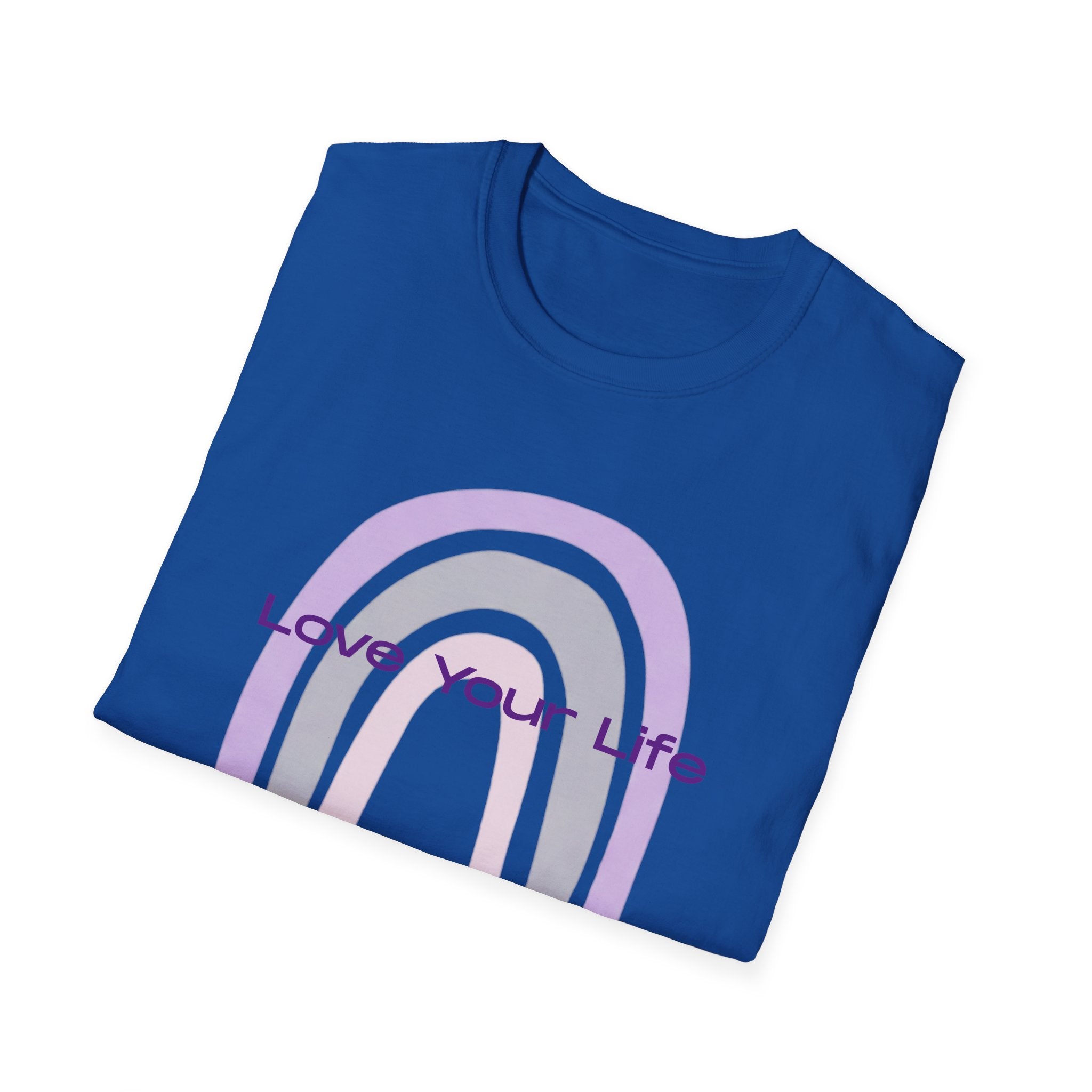 Love Your Life Rainbow T-Shirt — Pastel Retro Positive Tee