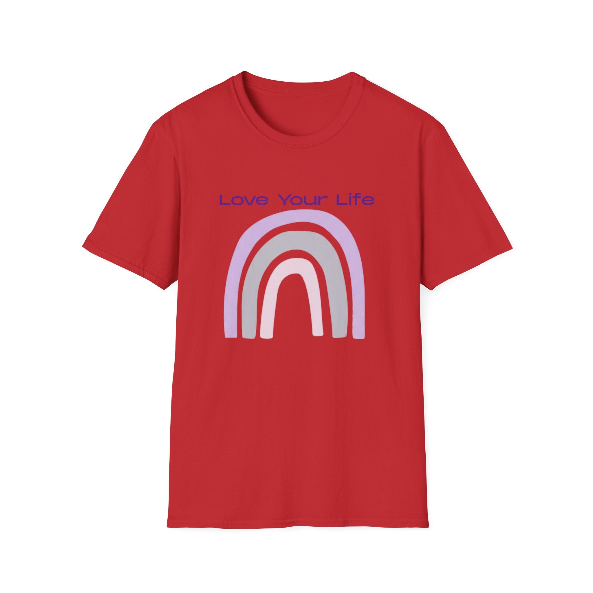 Love Your Life Rainbow T-Shirt — Soft Pastel Everyday Tee