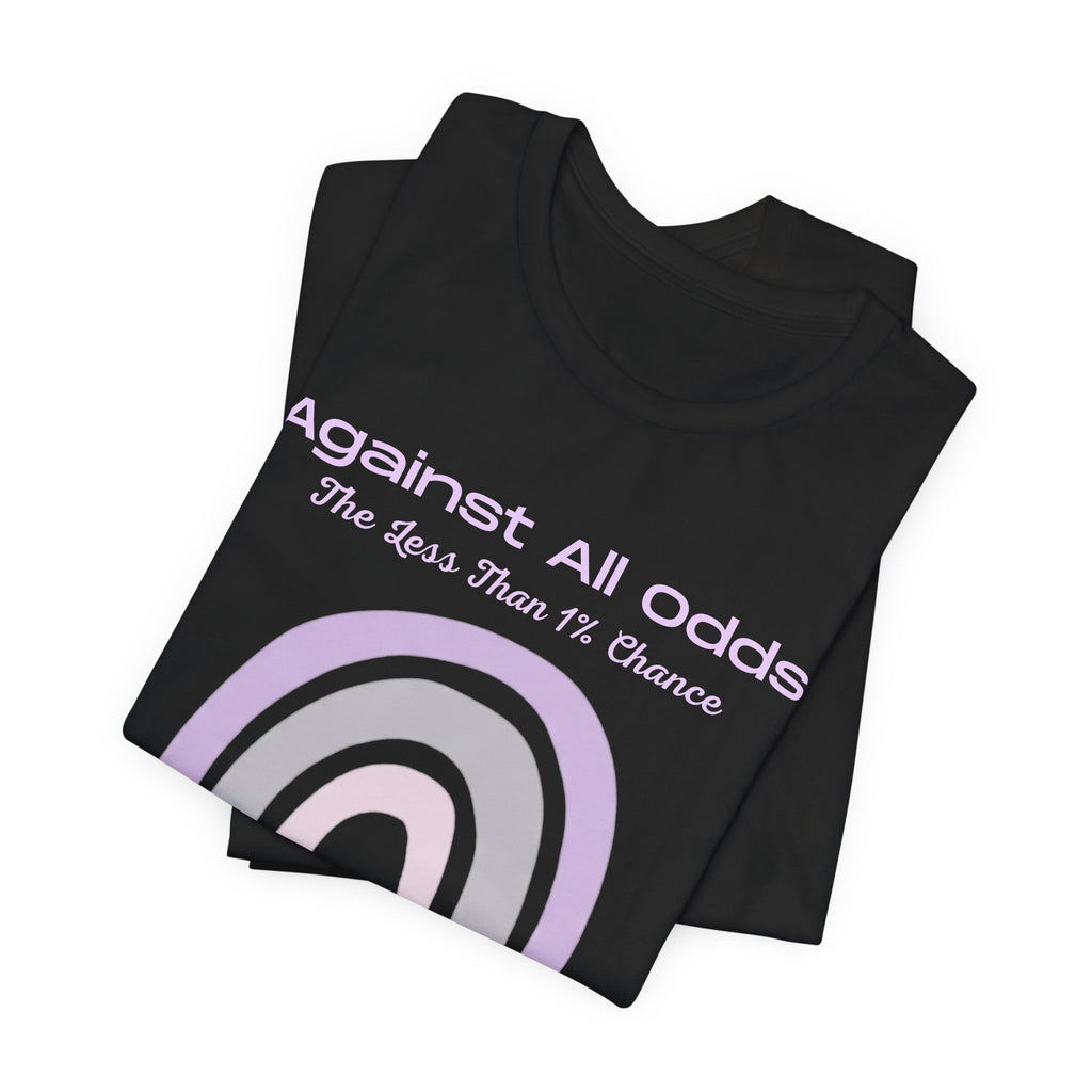 Against All Odds Rainbow Tee — Pastel Inspirational Graphic T-Shirt