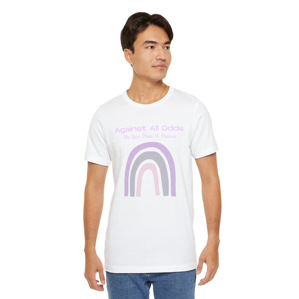 Against All Odds Rainbow Tee — Pastel Inspirational Graphic T-Shirt