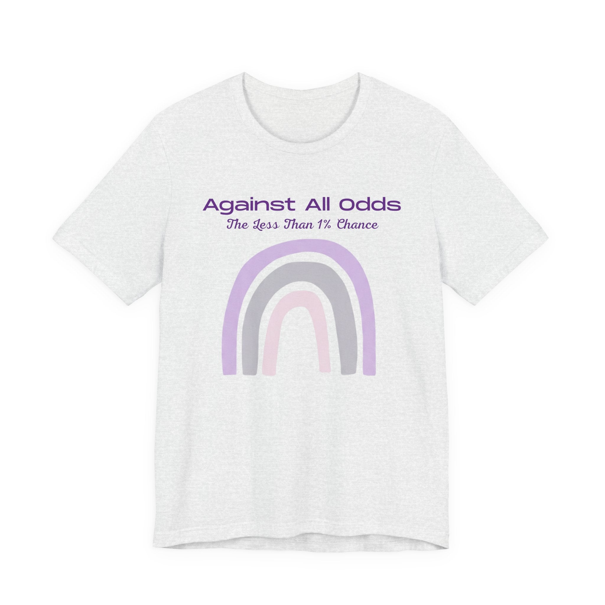 Against All Odds Rainbow Tee – Inspirational Pastel Graphic Shirt