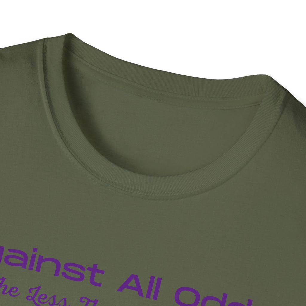 Against All Odds Rainbow T-Shirt – Inspirational 'The Less Than 1% Chance' Design