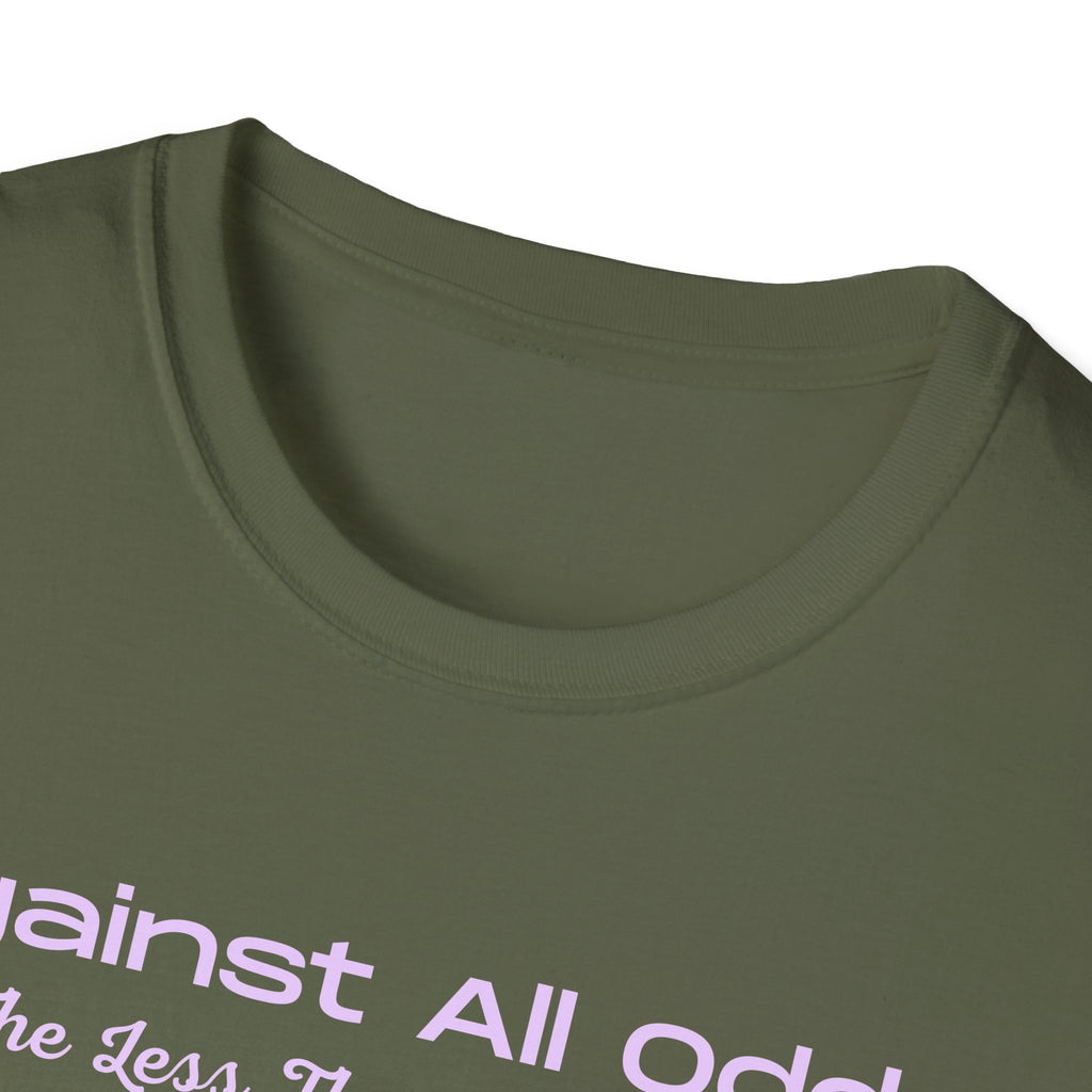 Against All Odds Rainbow T-Shirt — Pastel Inspirational Tee