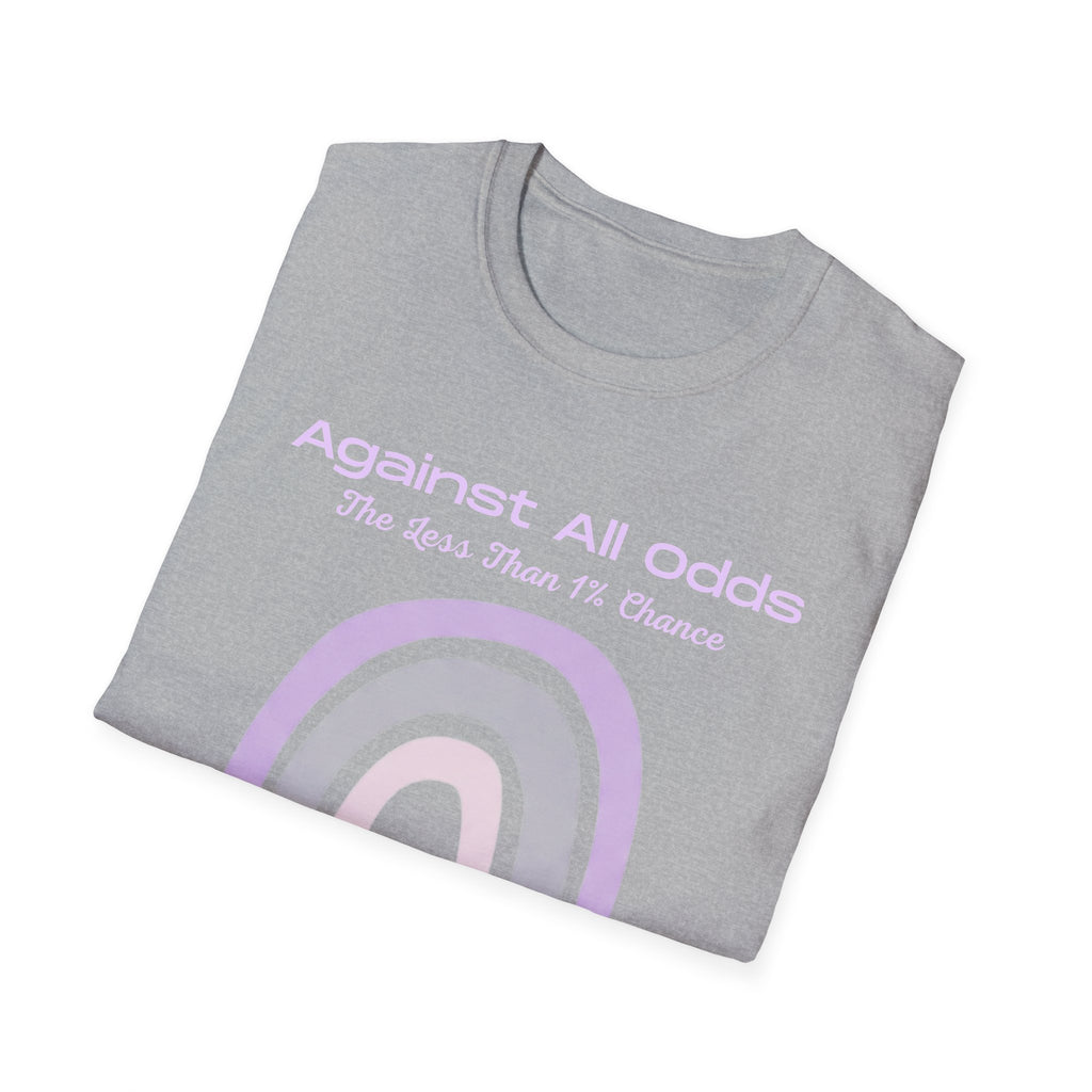 Against All Odds Rainbow T-Shirt — Pastel Inspirational Tee