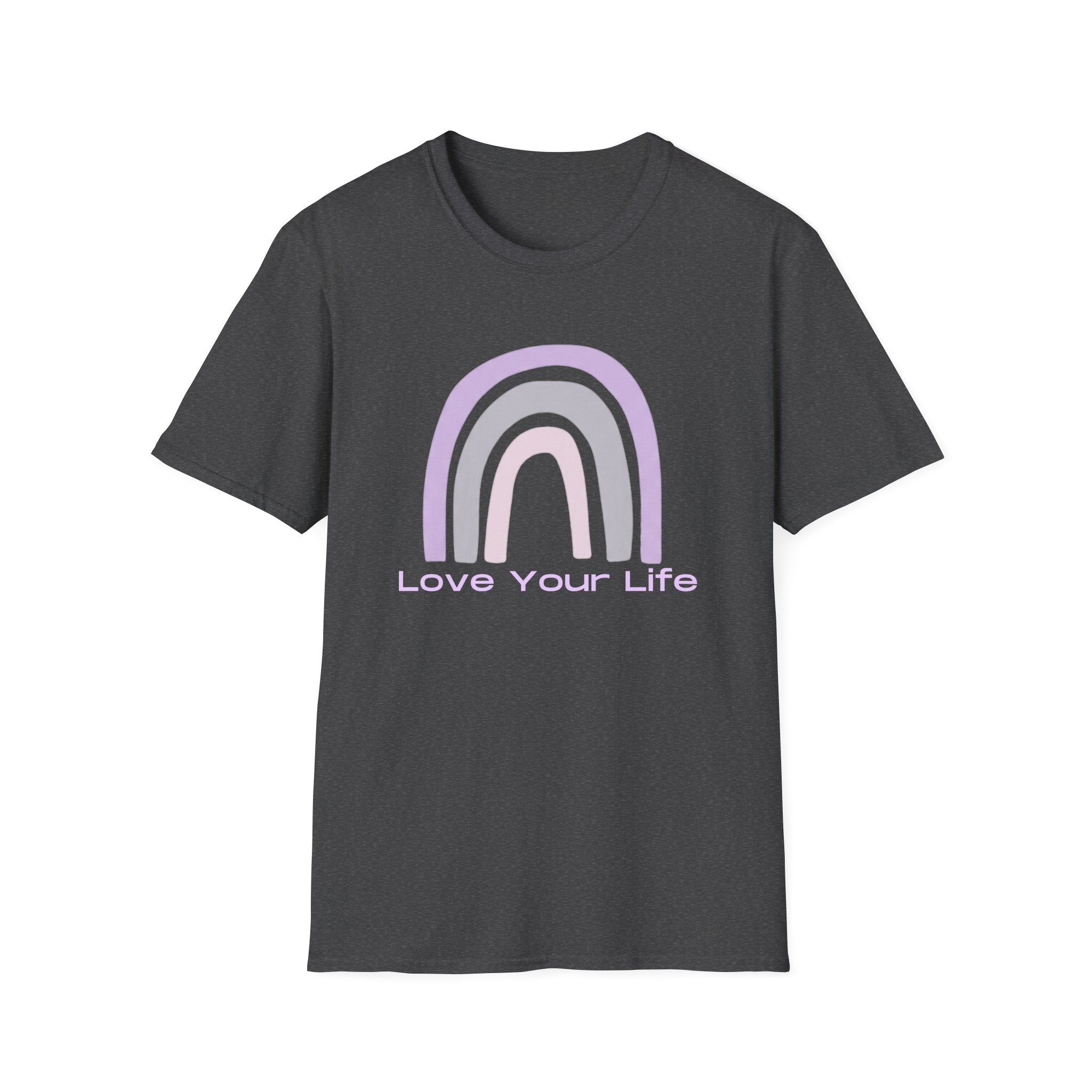 Love Your Life Rainbow T-Shirt — Pastel Inspirational Tee