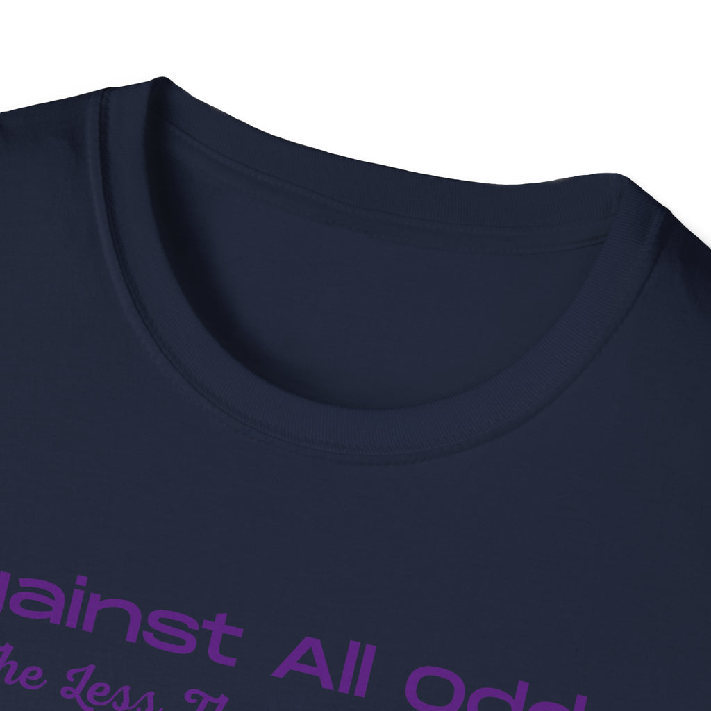 Against All Odds Rainbow T-Shirt – Inspirational 'The Less Than 1% Chance' Design