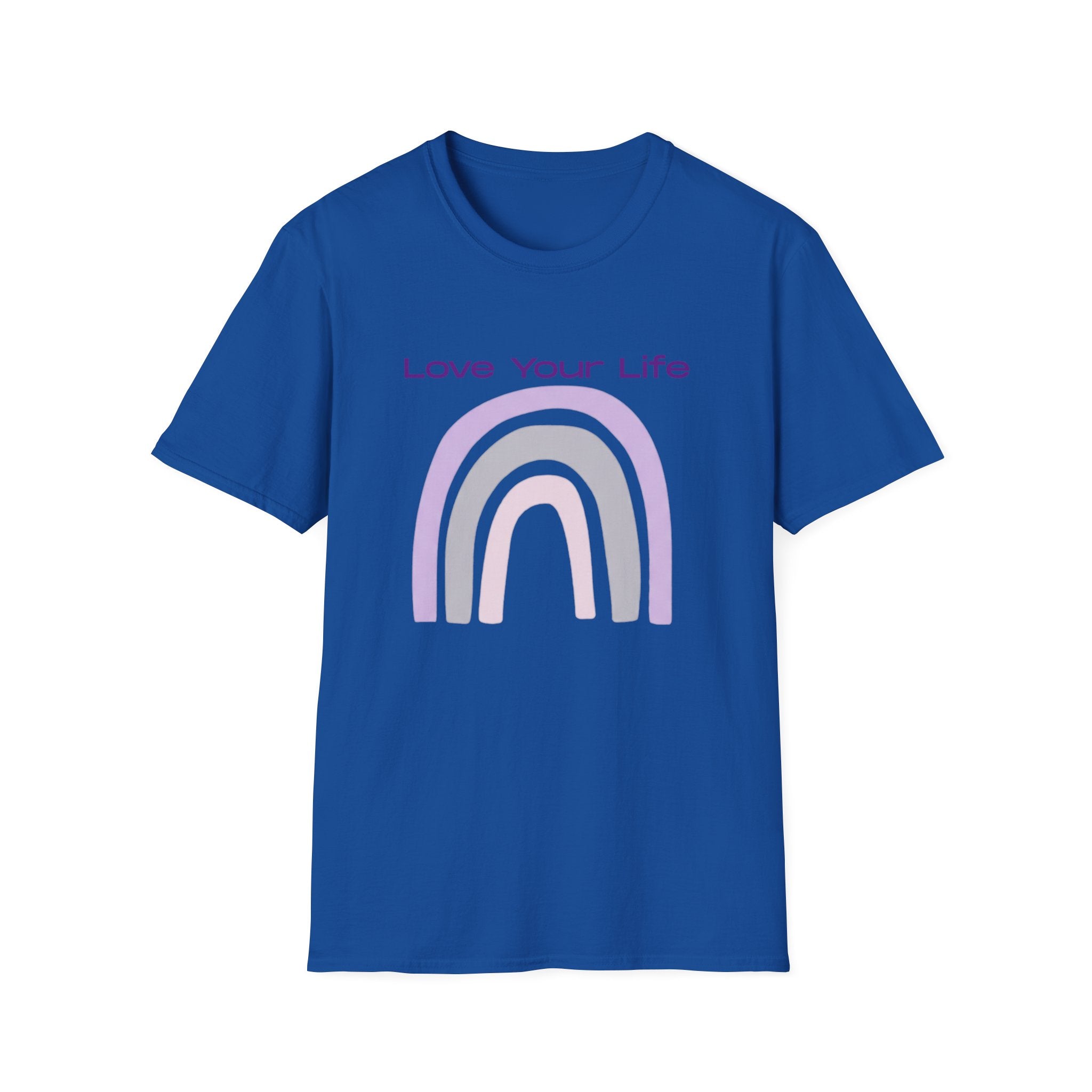 Love Your Life Rainbow T-Shirt — Soft Pastel Everyday Tee