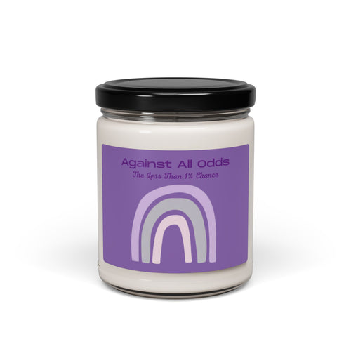 Against All Odds Purple Rainbow Soy Candle — 9oz Scented Jar (The Less Than 1% Chance)