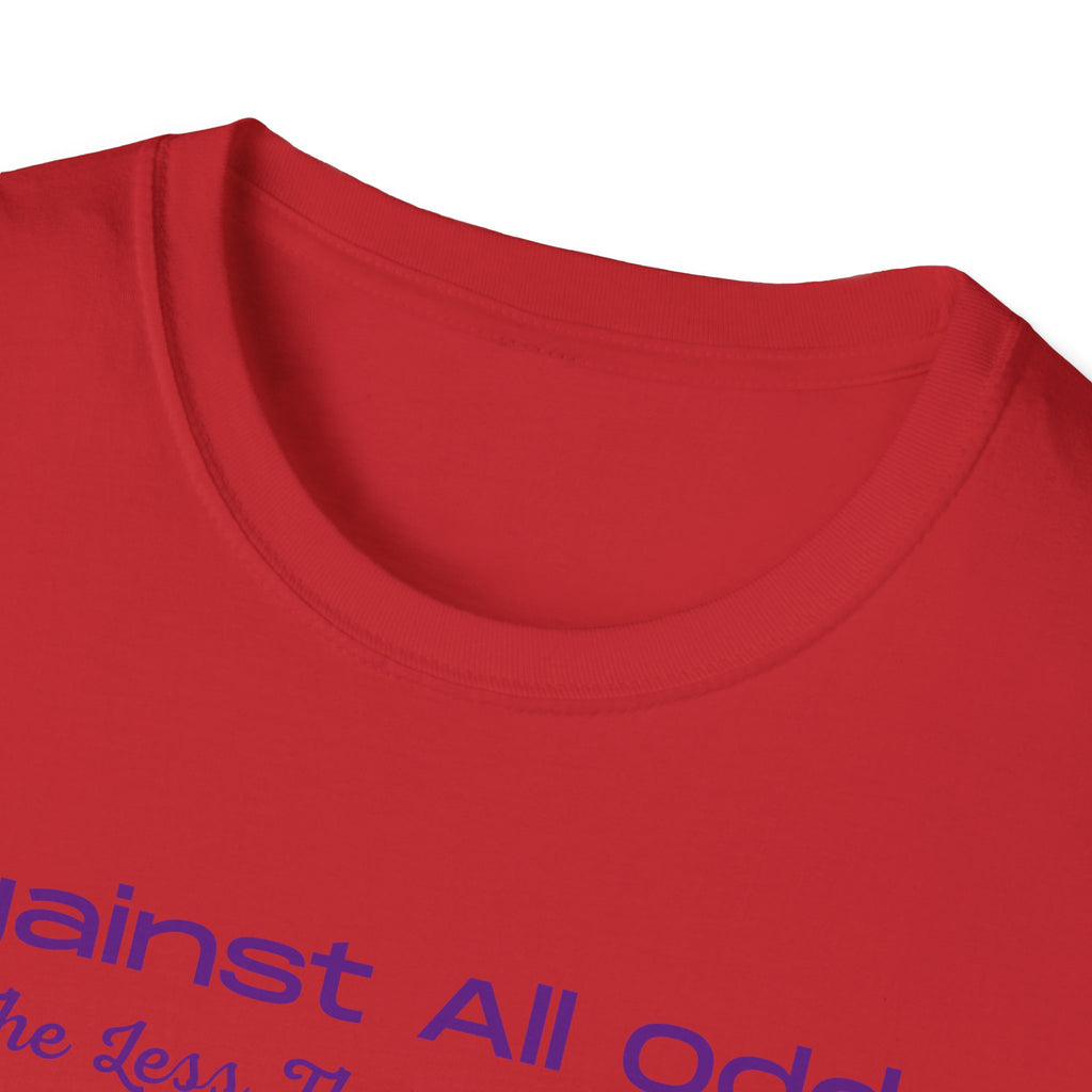 Against All Odds Rainbow T-Shirt – Inspirational 'The Less Than 1% Chance' Design