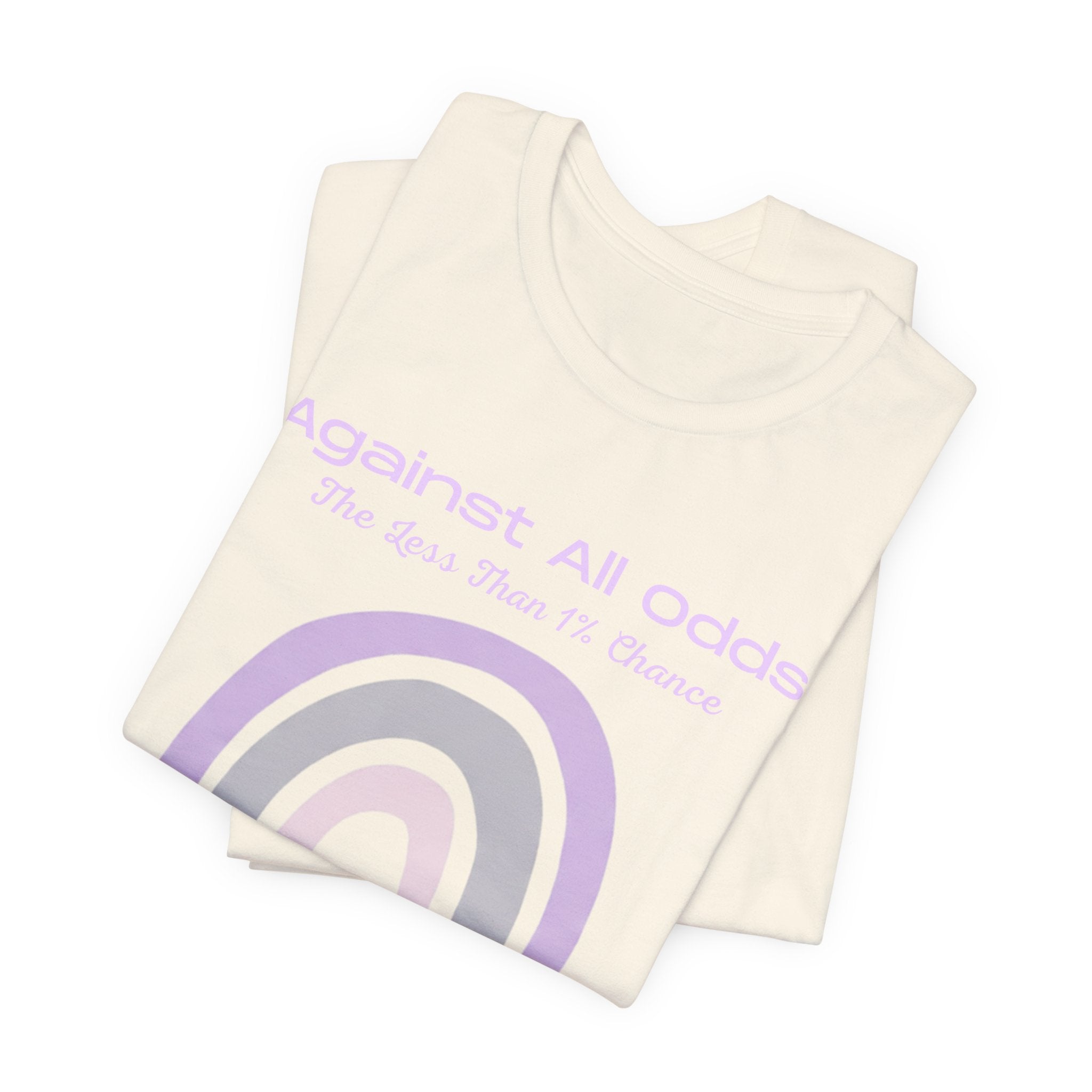 Against All Odds Rainbow Tee — Pastel Inspirational Graphic T-Shirt