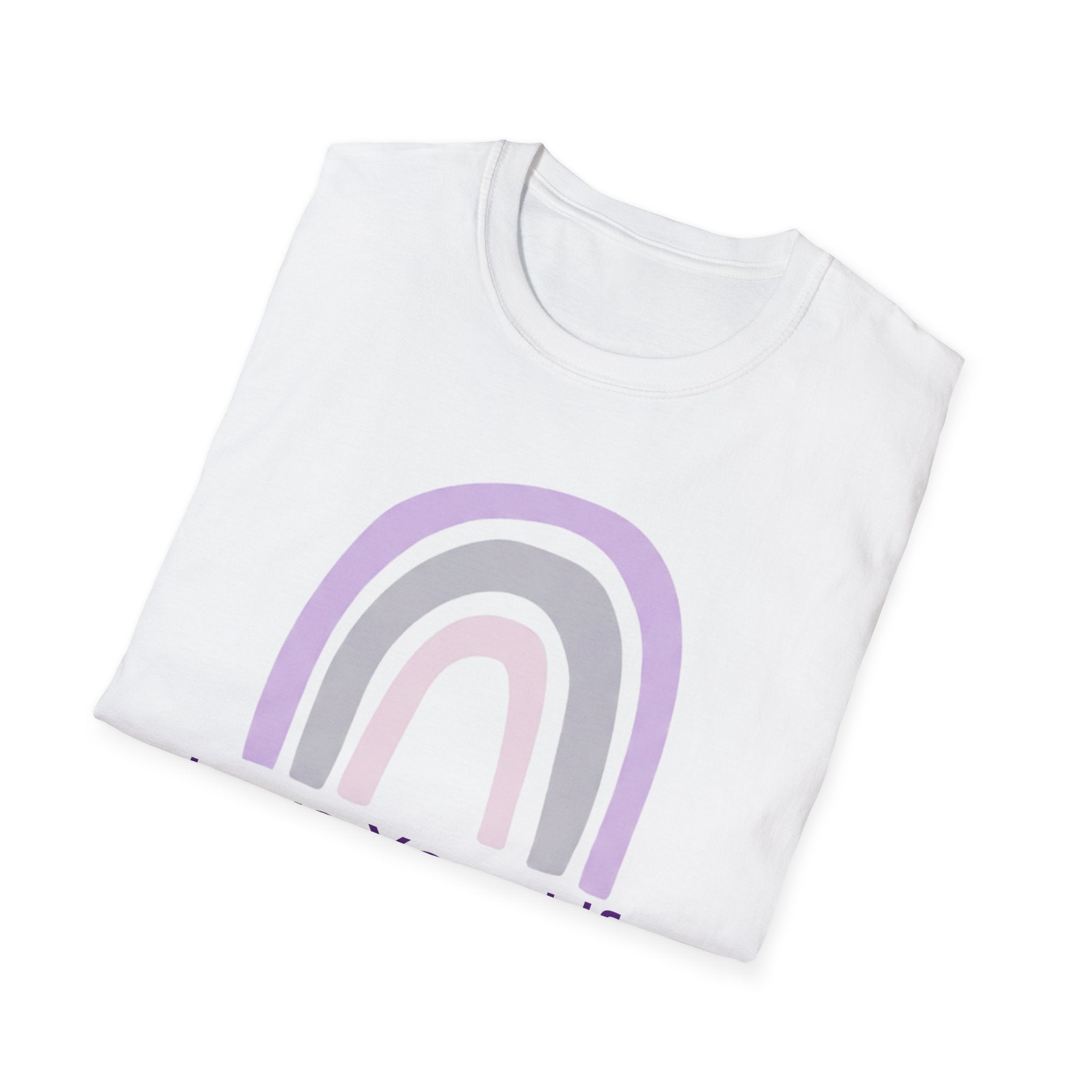 Love Your Life Rainbow T-Shirt — Pastel Positive Affirmation Tee