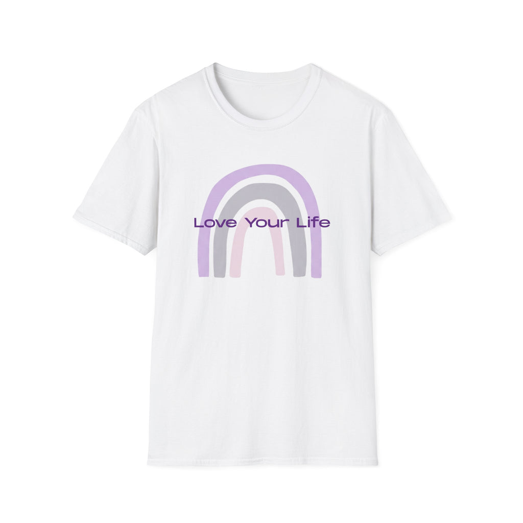 Love Your Life Rainbow T-Shirt — Pastel Retro Positive Tee