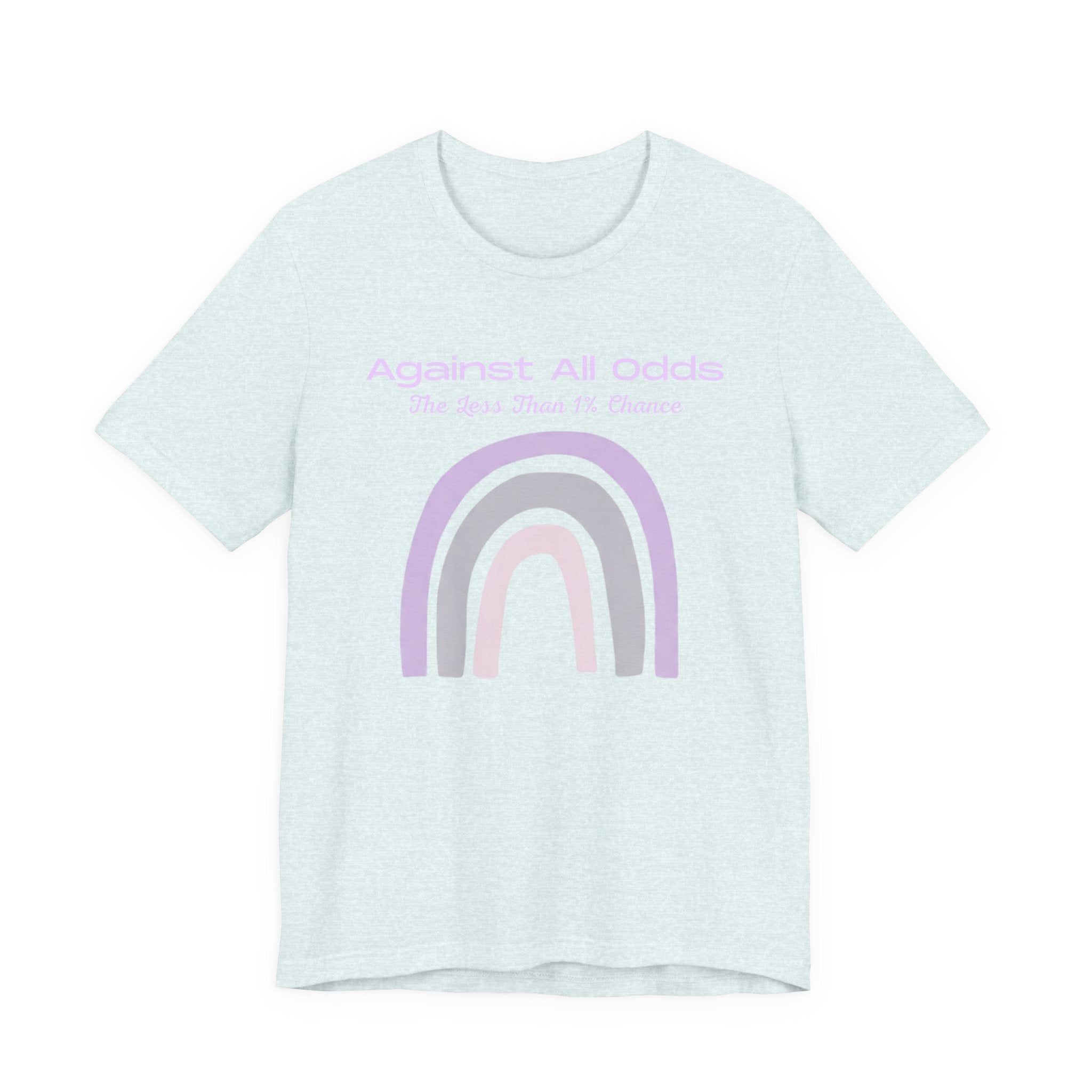 Against All Odds Rainbow Tee — Pastel Inspirational Graphic T-Shirt