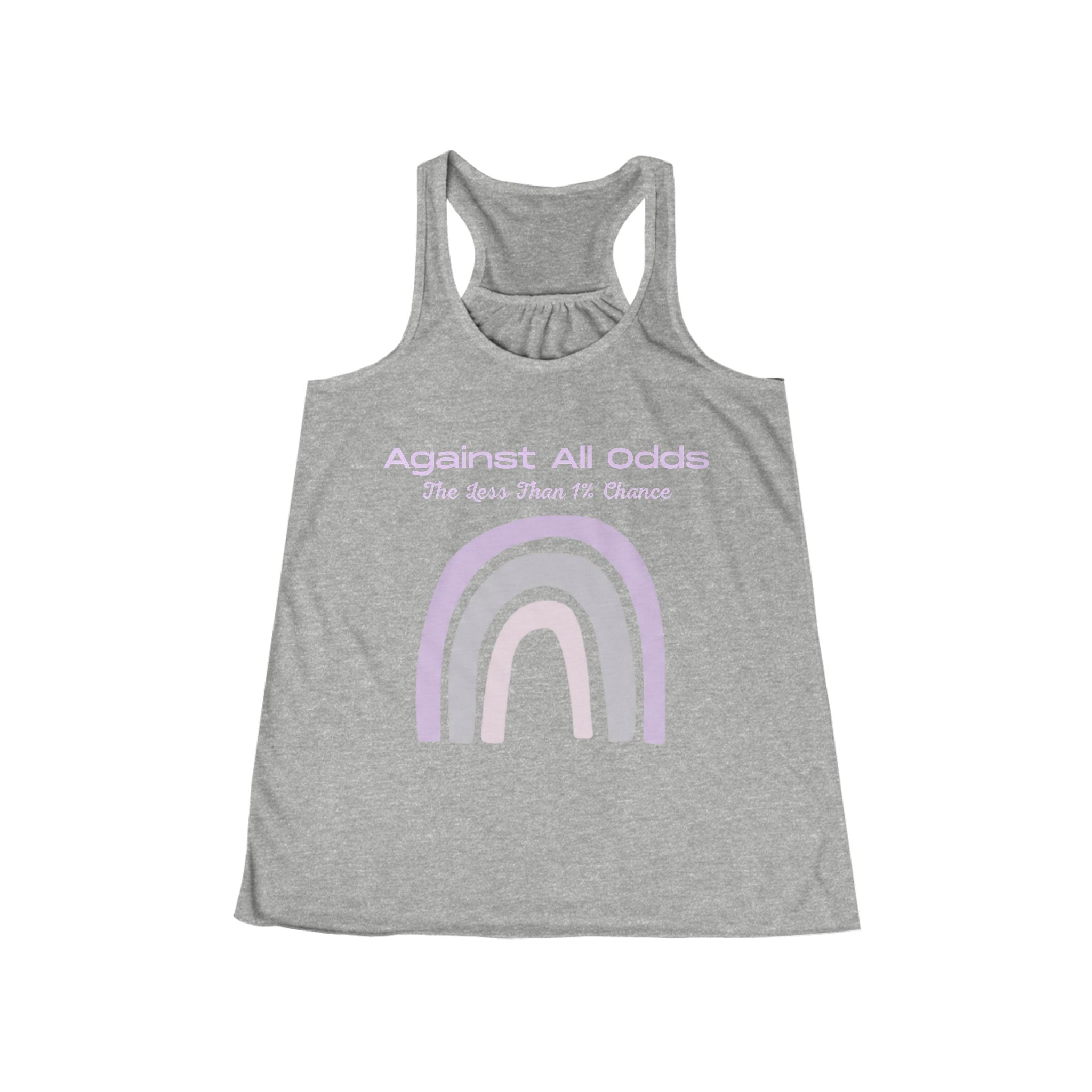 Women's Flowy Racerback Tank — Against All Odds Design