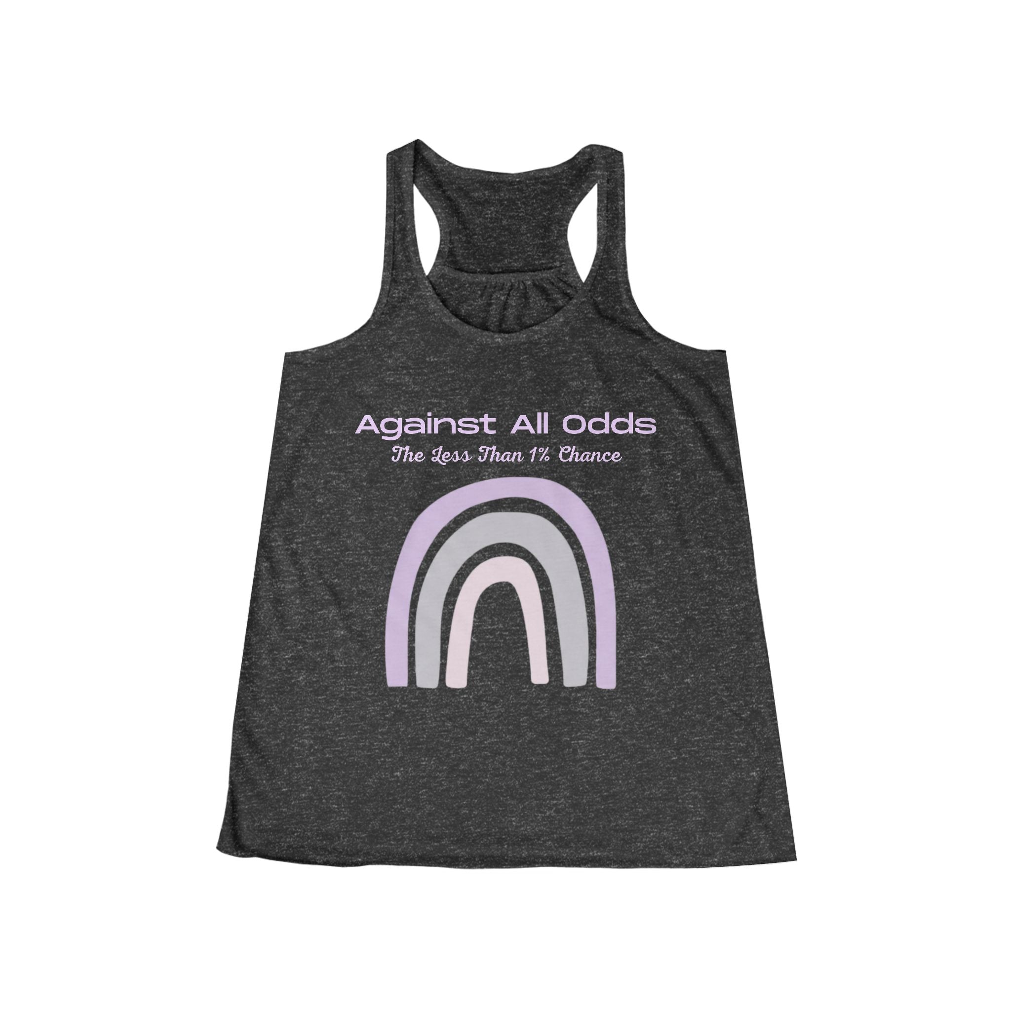 Women's Flowy Racerback Tank — Against All Odds Design