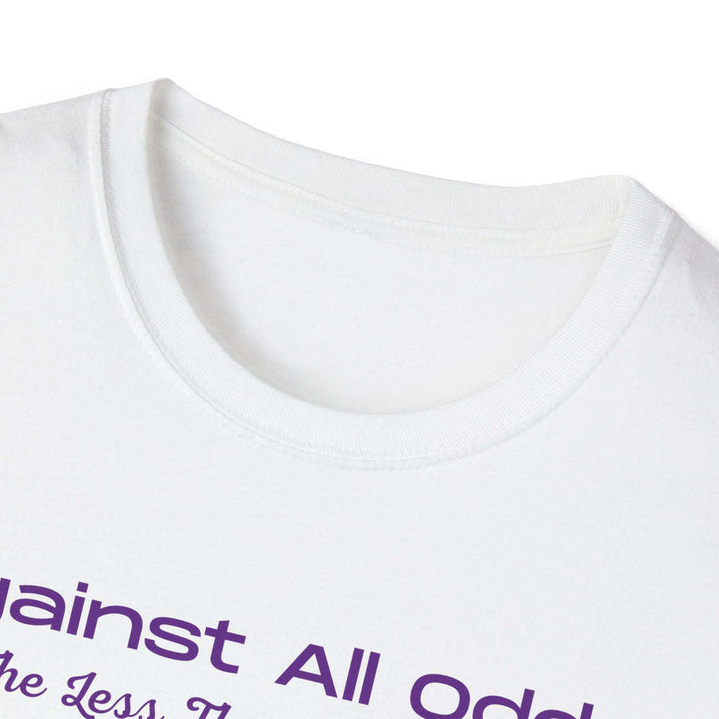Against All Odds Rainbow T-Shirt – Inspirational 'The Less Than 1% Chance' Design