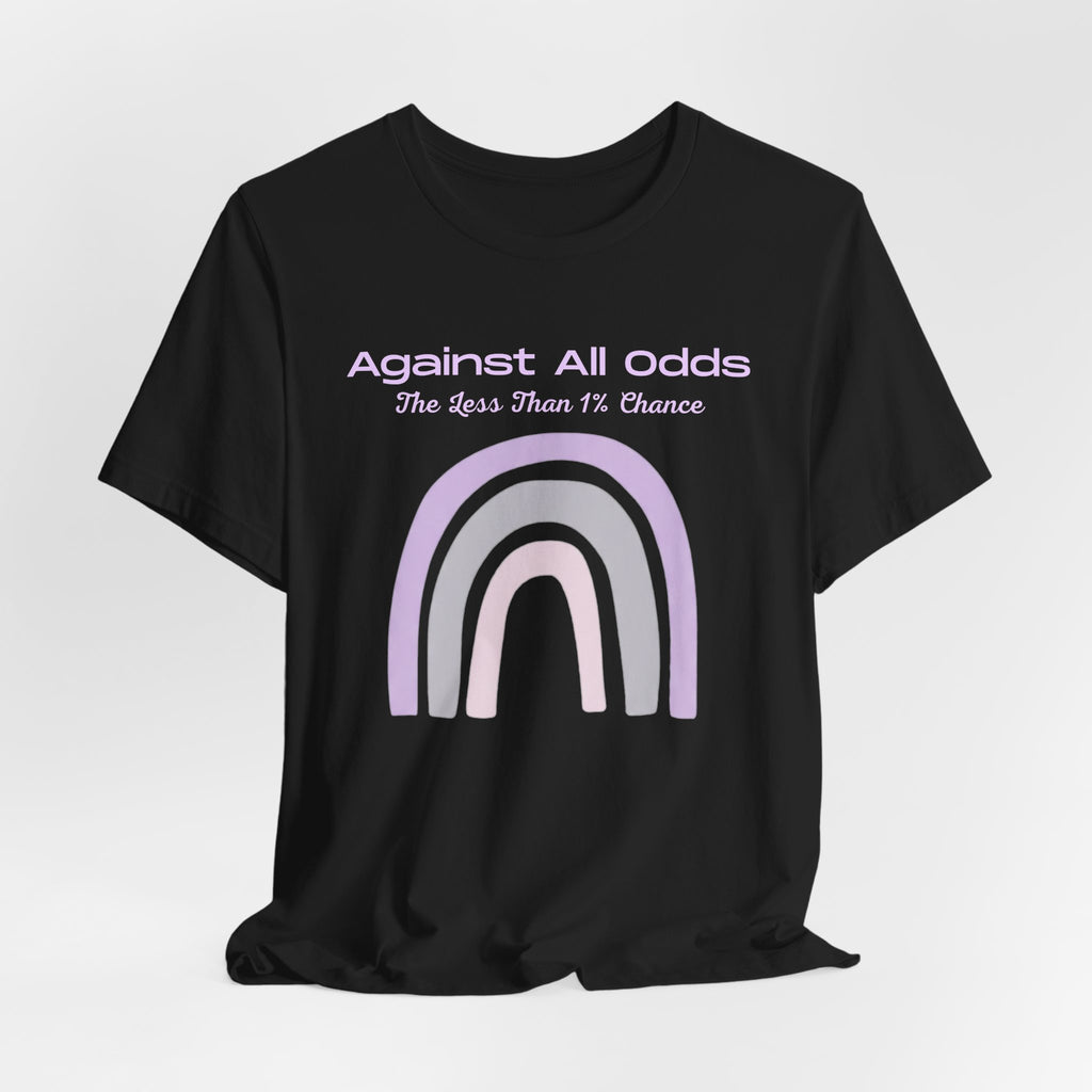 Against All Odds Rainbow Tee — Pastel Inspirational Graphic T-Shirt