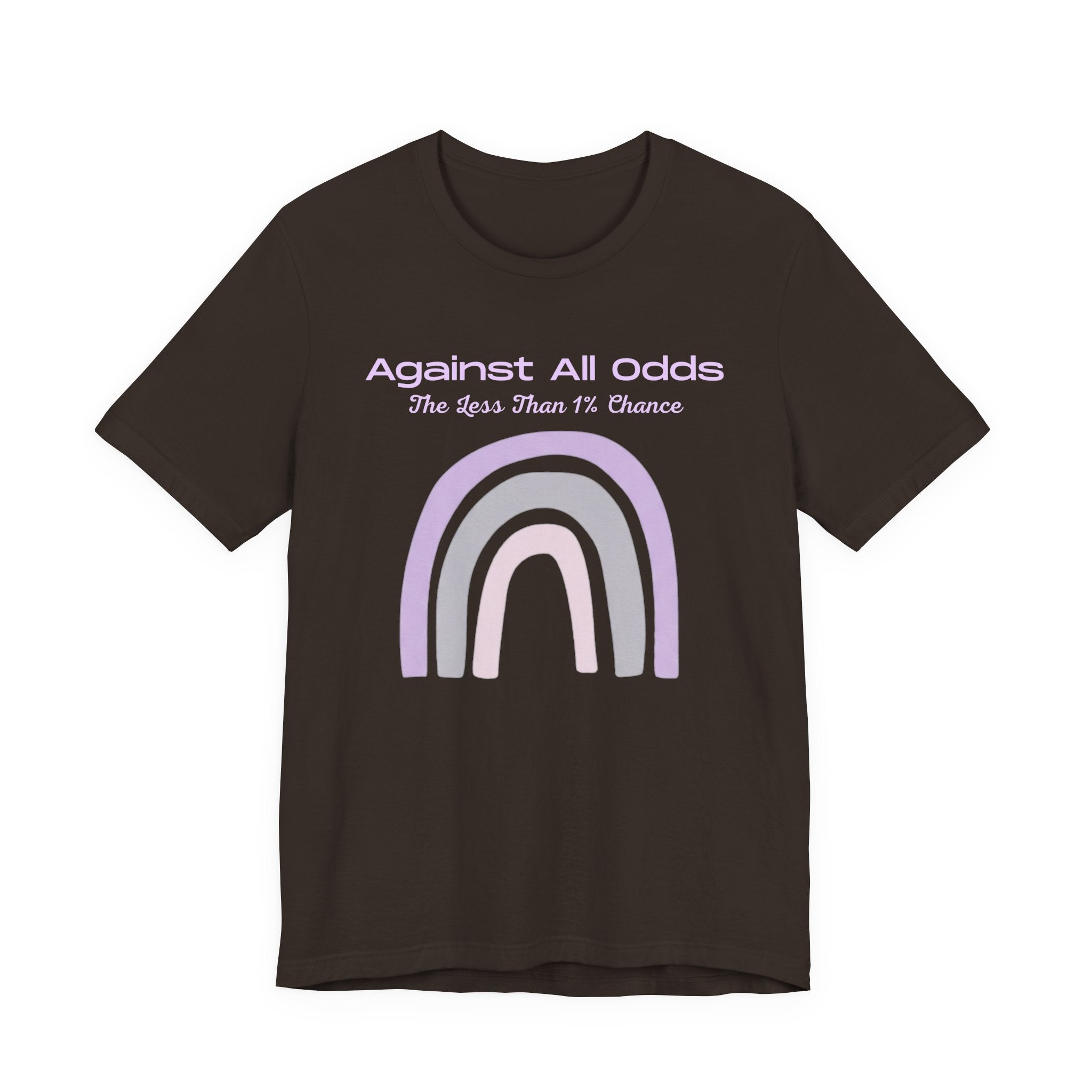 Against All Odds Rainbow Tee — Pastel Inspirational Graphic T-Shirt