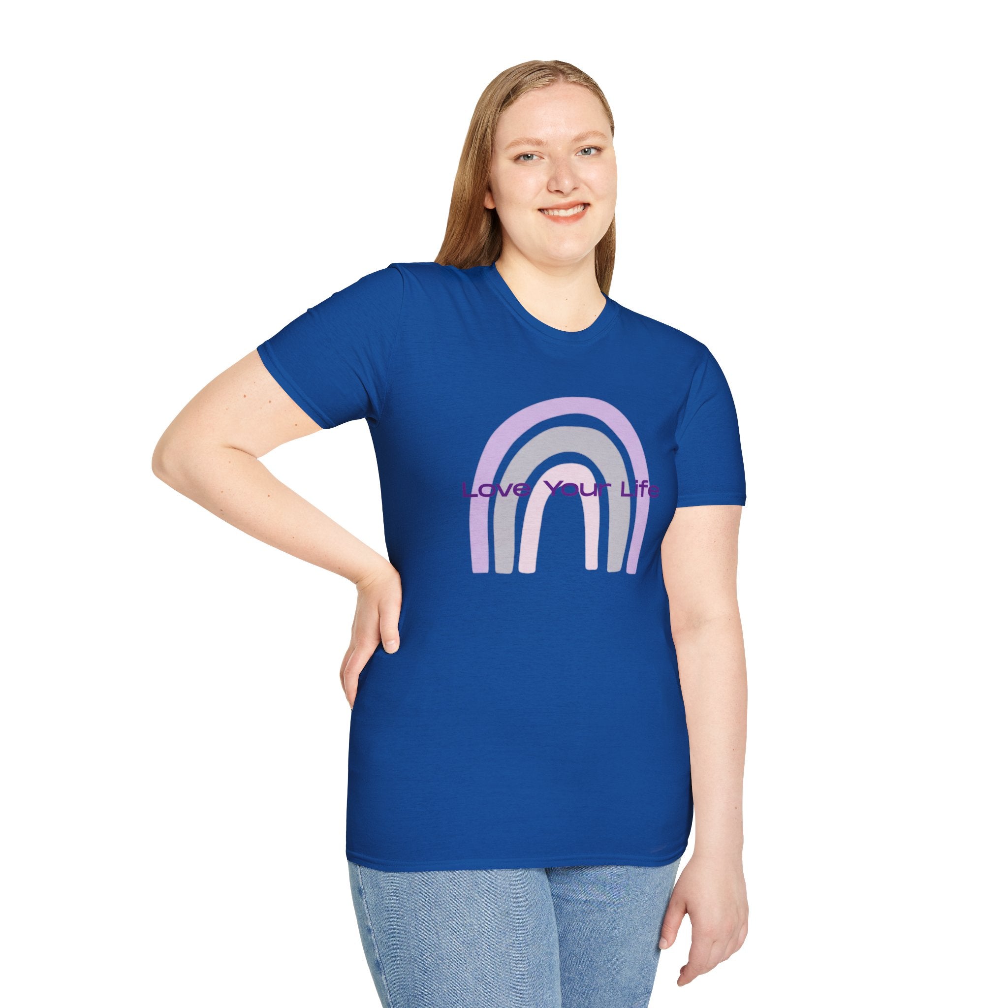 Love Your Life Rainbow T-Shirt — Pastel Retro Positive Tee