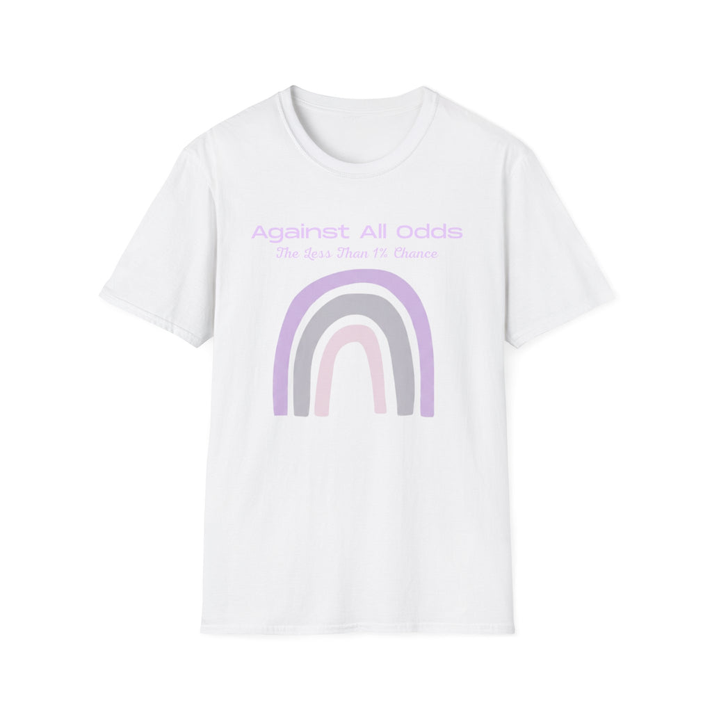 Against All Odds Rainbow T-Shirt — Pastel Inspirational Tee