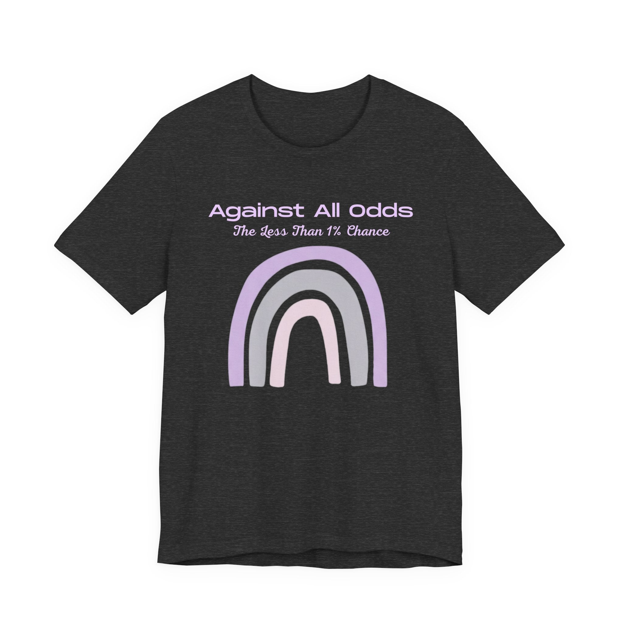 Against All Odds Rainbow Tee — Pastel Inspirational Graphic T-Shirt