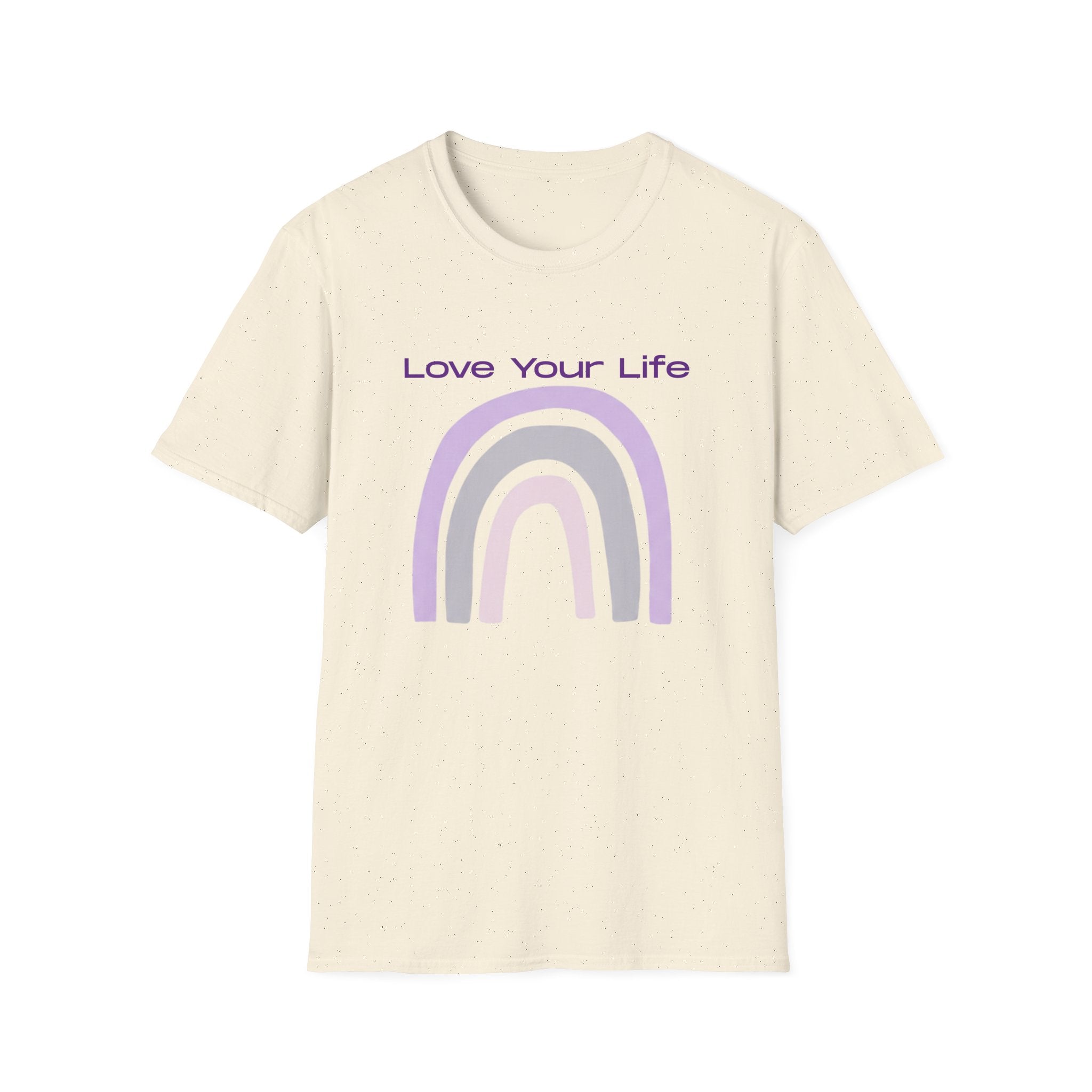 Love Your Life Rainbow T-Shirt — Soft Pastel Everyday Tee
