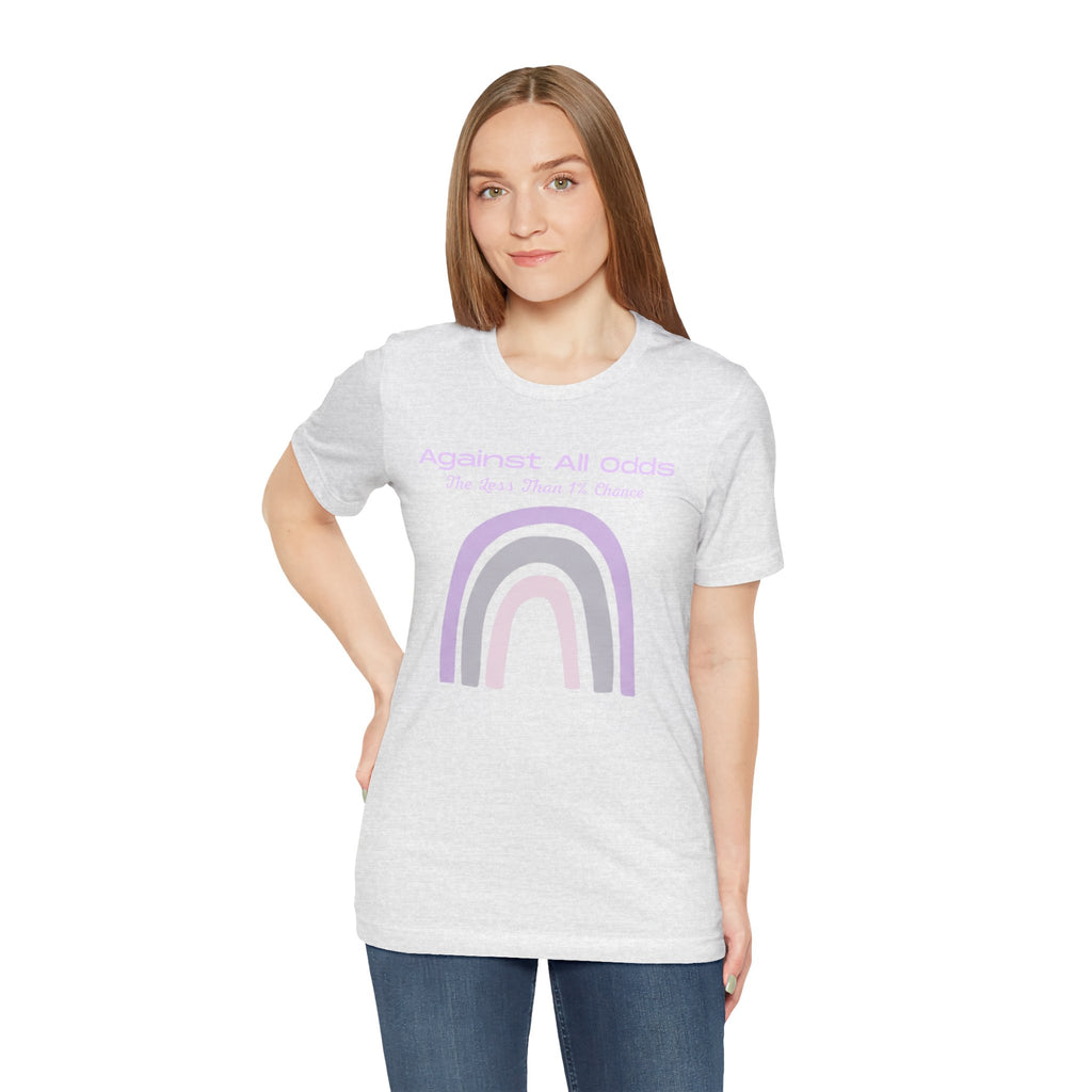 Against All Odds Rainbow Tee — Pastel Inspirational Graphic T-Shirt