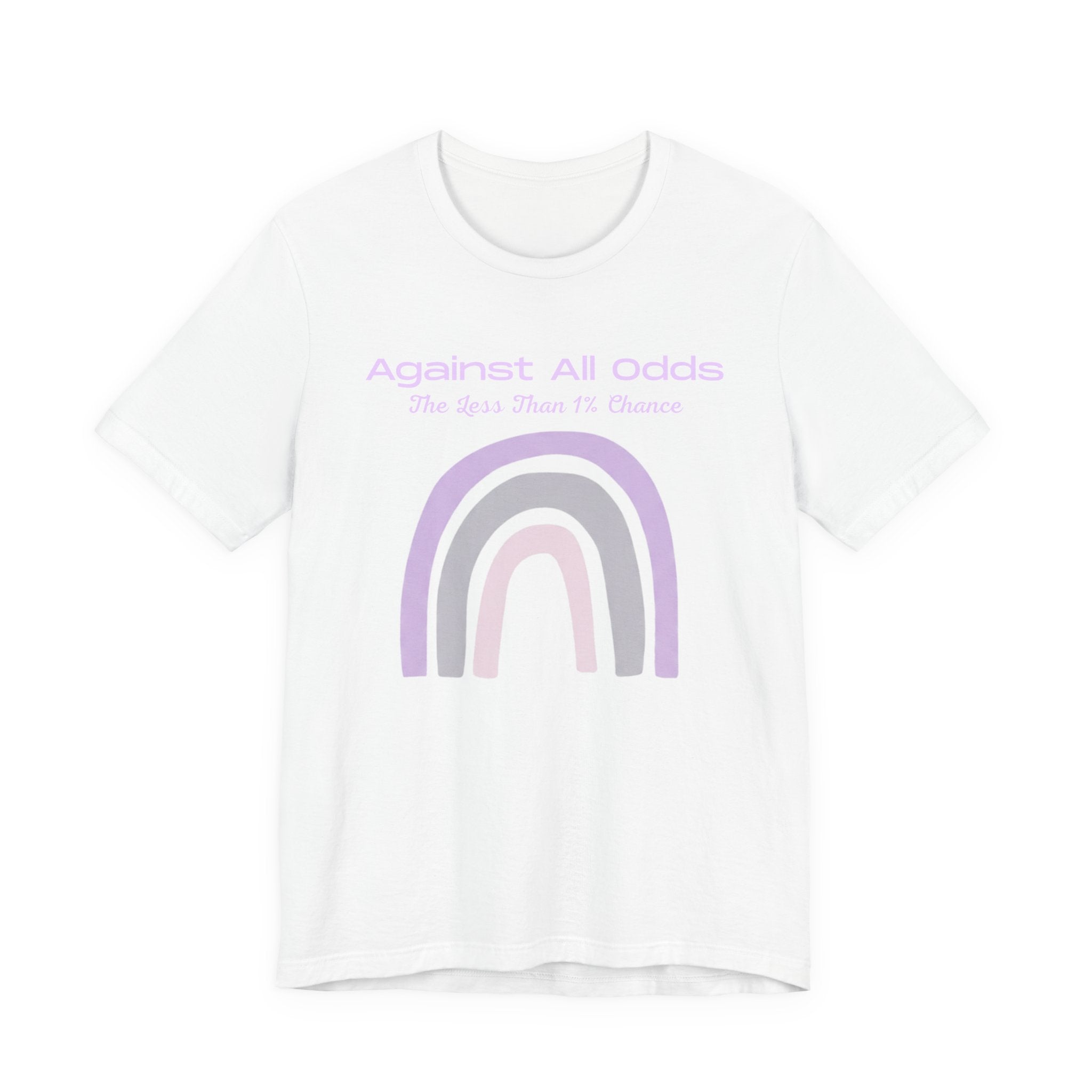 Against All Odds Rainbow Tee — Pastel Inspirational Graphic T-Shirt