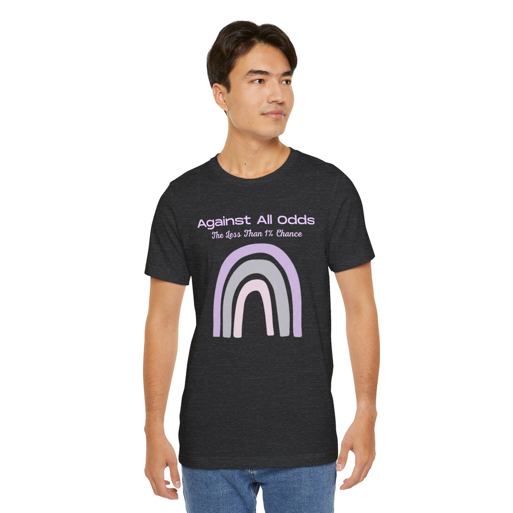 Against All Odds Rainbow Tee — Pastel Inspirational Graphic T-Shirt