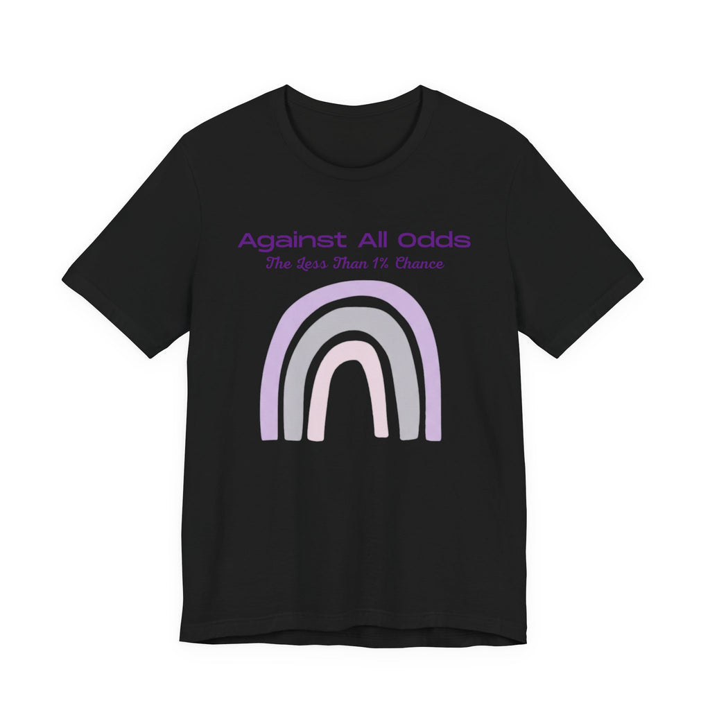 Against All Odds Rainbow Tee – Inspirational Pastel Graphic Shirt