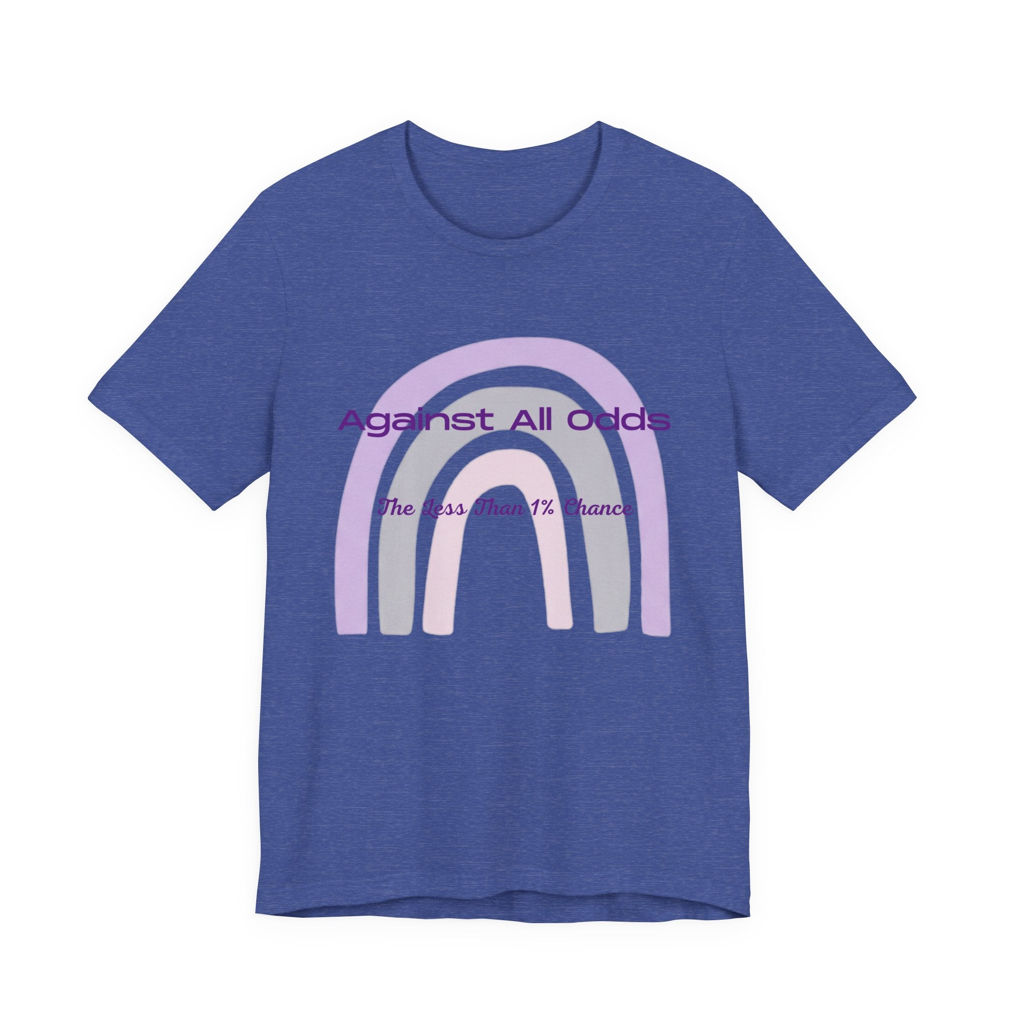 T-Shirt — "Against All Odds" Lavender Rainbow Inspirational Tee