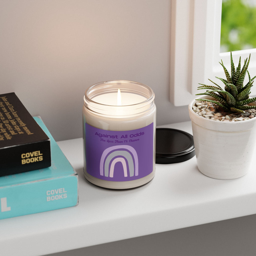 Against All Odds Purple Rainbow Soy Candle — 9oz Scented Jar (The Less Than 1% Chance)