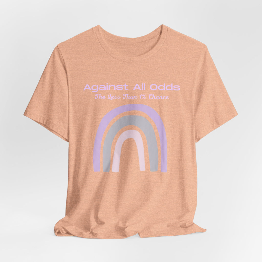 Against All Odds Rainbow Tee — Pastel Inspirational Graphic T-Shirt