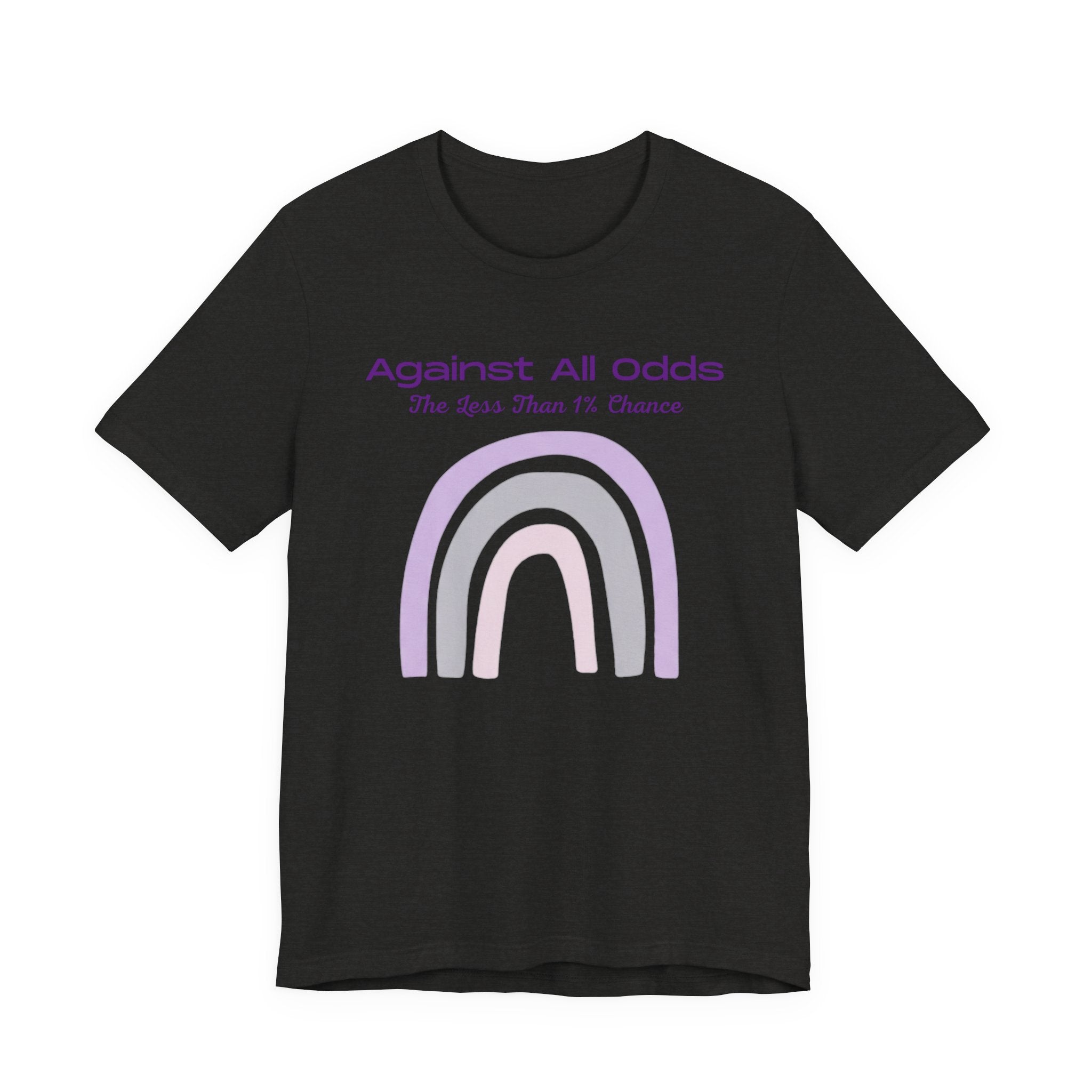 Against All Odds Rainbow Tee – Inspirational Pastel Graphic Shirt