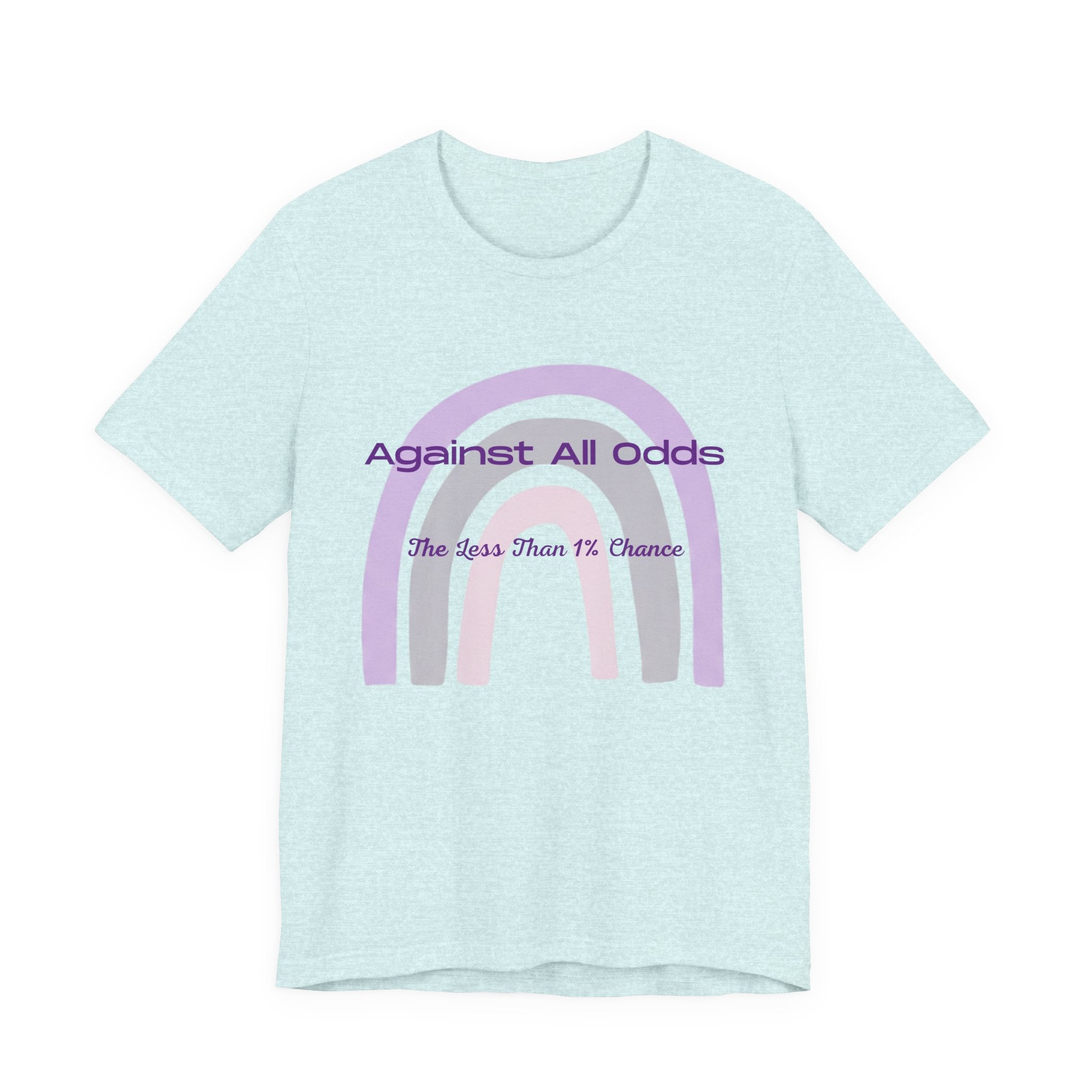 T-Shirt — "Against All Odds" Lavender Rainbow Inspirational Tee