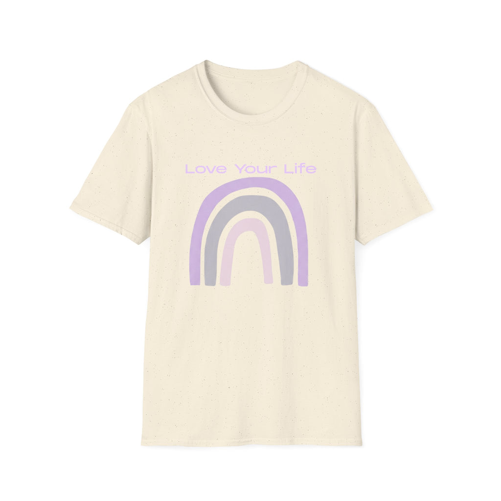 Love Your Life Rainbow T-Shirt — Pastel Positive Message Tee