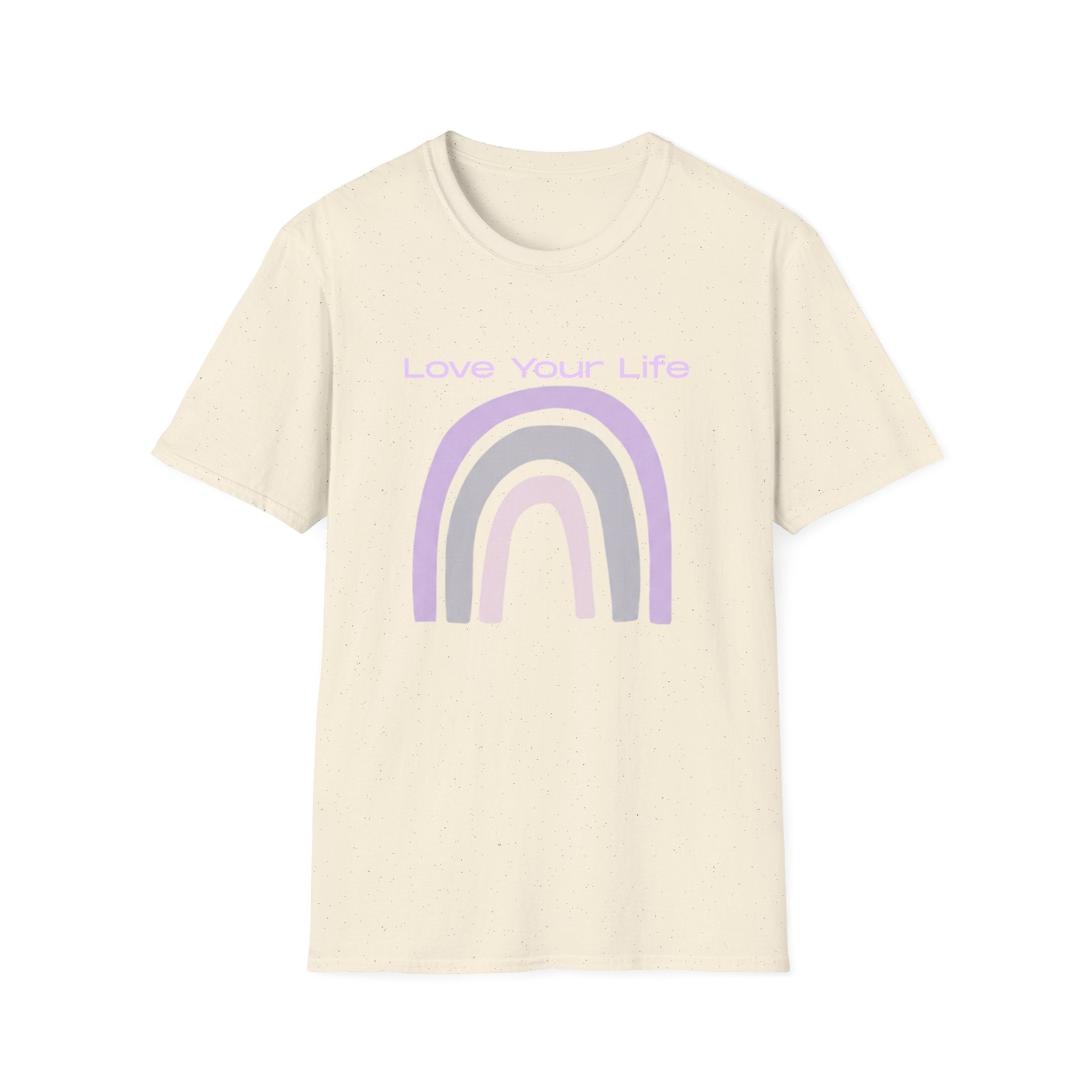 Love Your Life Rainbow T-Shirt — Pastel Positive Message Tee