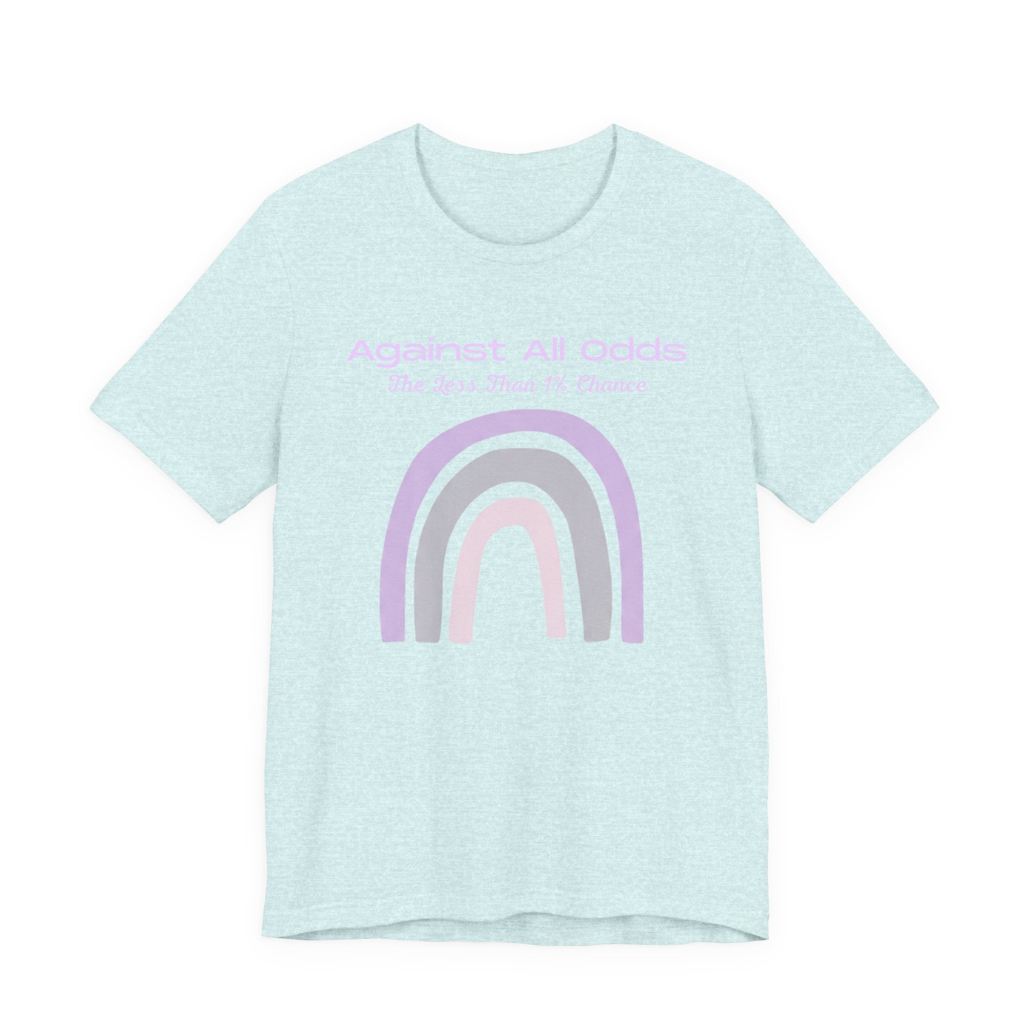 Against All Odds Rainbow Tee — Pastel Inspirational Graphic T-Shirt
