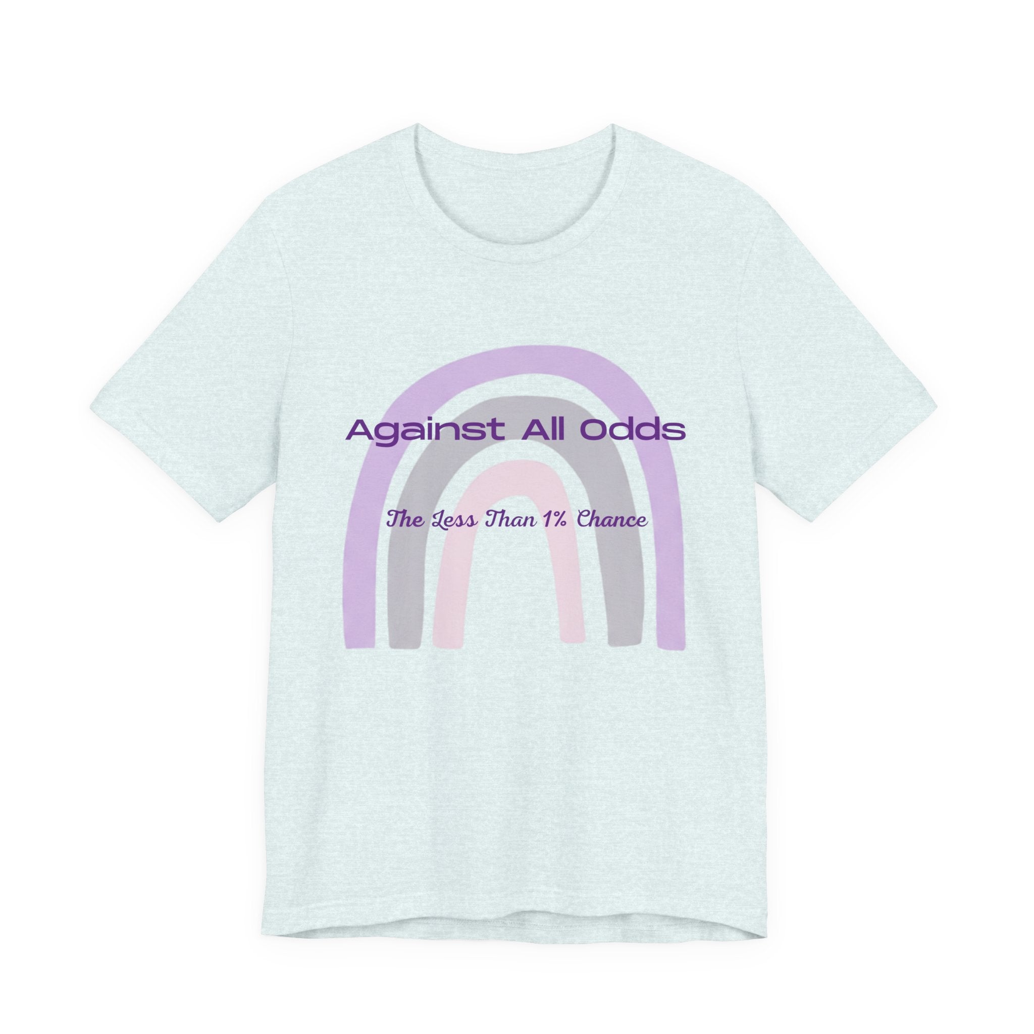 T-Shirt — "Against All Odds" Lavender Rainbow Inspirational Tee