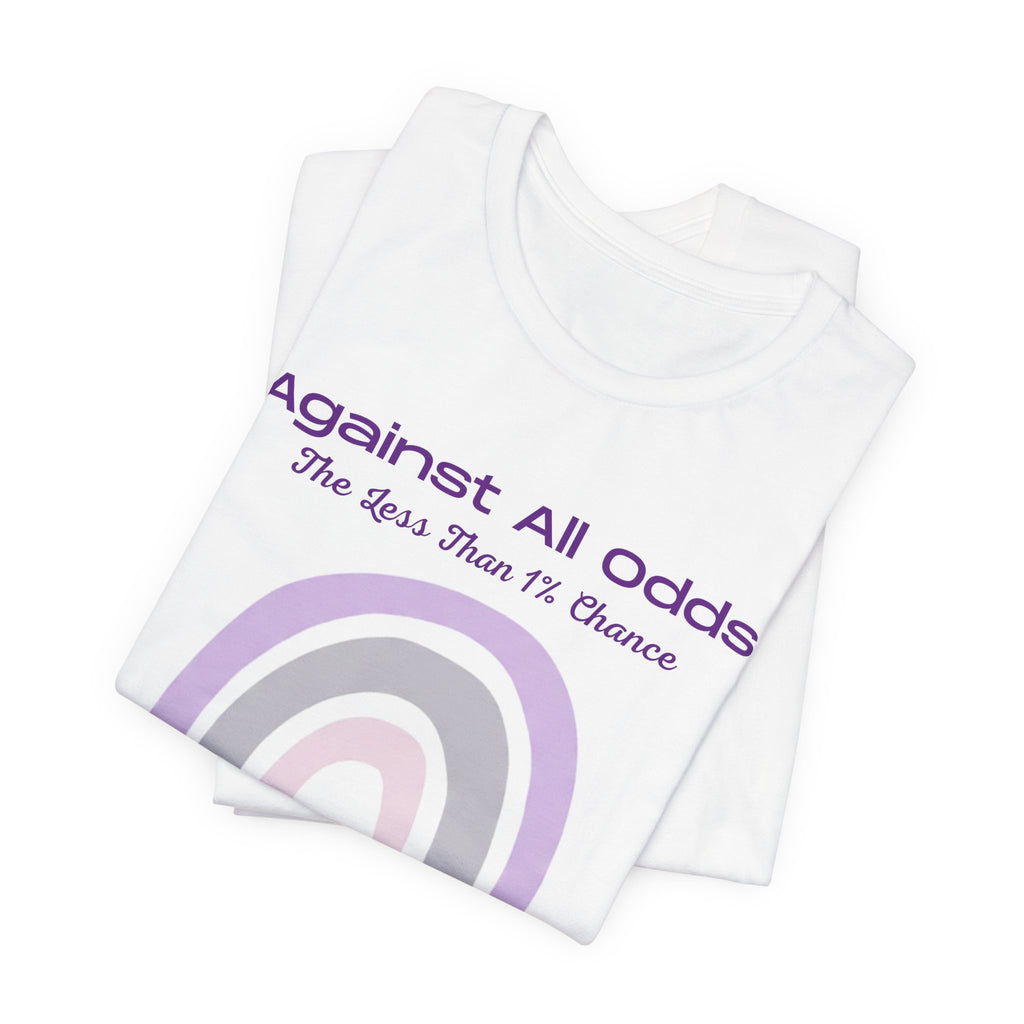 Against All Odds Rainbow Tee – Inspirational Pastel Graphic Shirt
