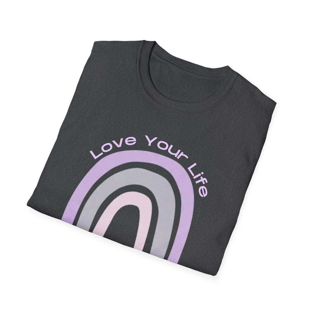Love Your Life Rainbow T-Shirt — Pastel Retro Positive Tee